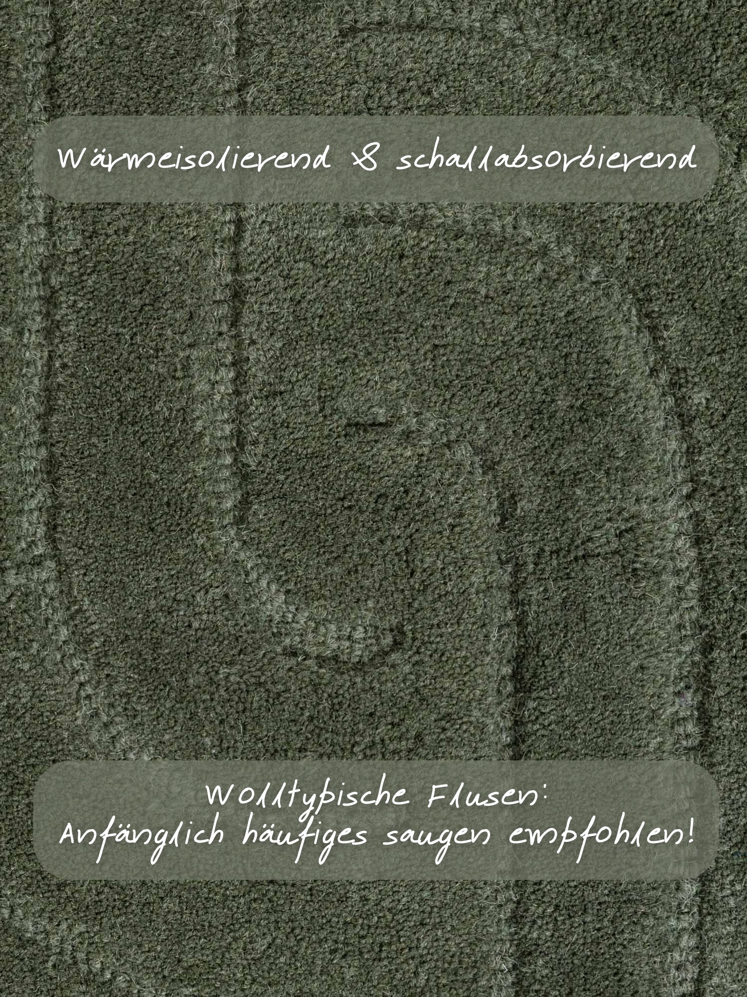 VIKOSA Arcura Wool Rug Dark Green 120x180 3