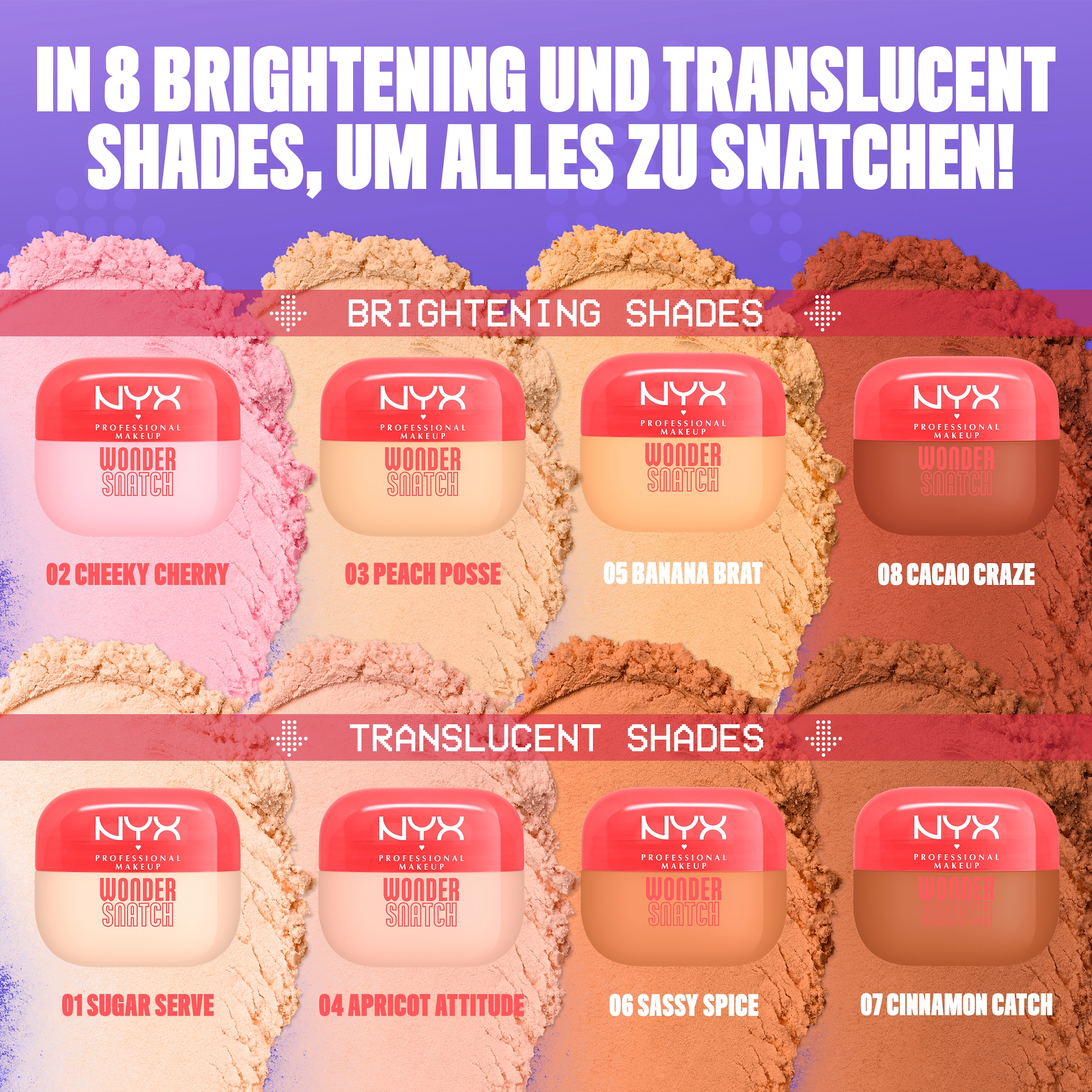 NYX Puder »NYX Professional Makeup Wonder Snatch Powder« angereichert mit grünem Tee für den antioxidativen Glow gesunder Haut