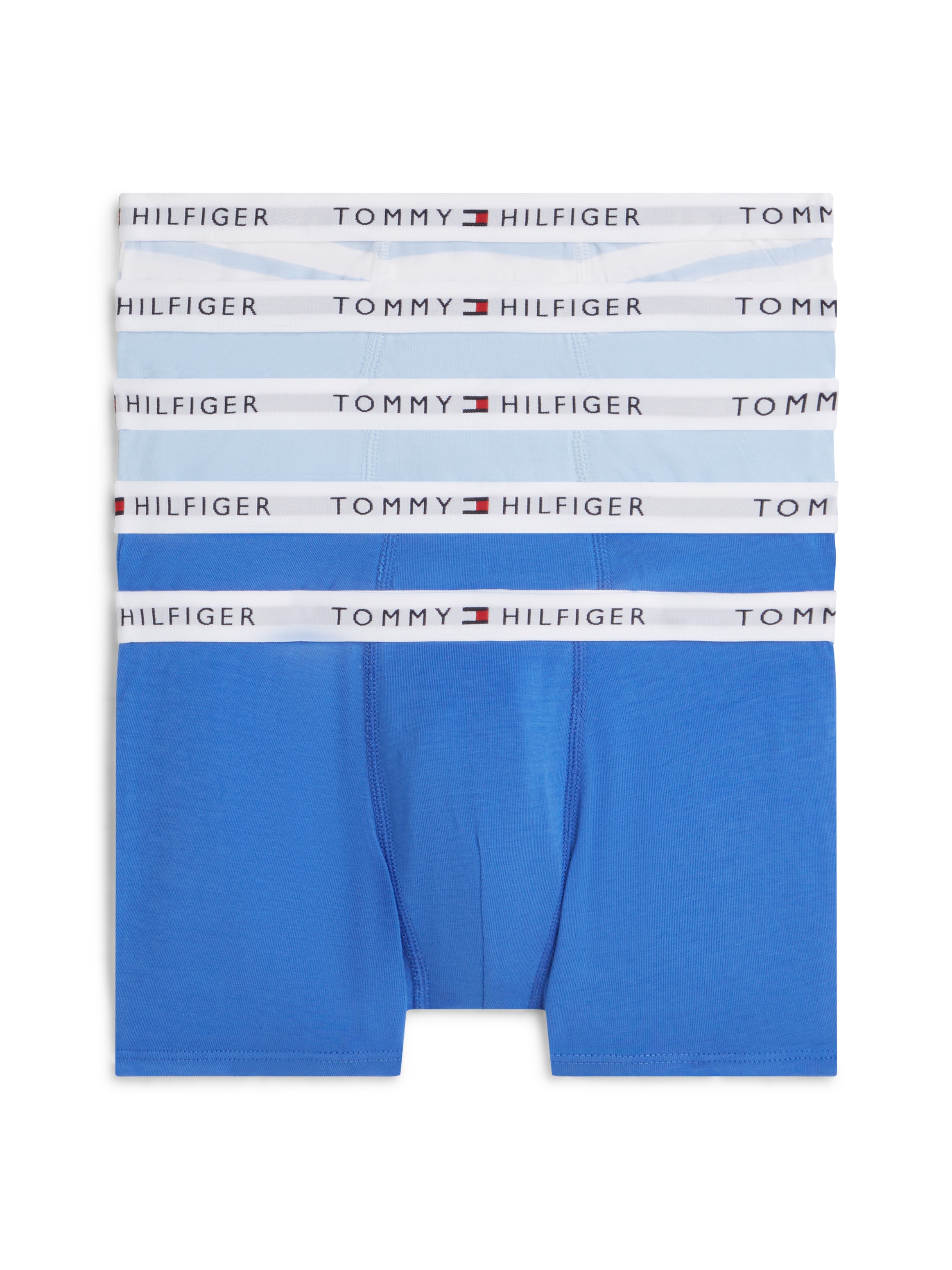 Tommy Hilfiger Underwear Trunk "5 PK TRUNK PRINT" mit Logo-Taillenbund, körpernahe Form