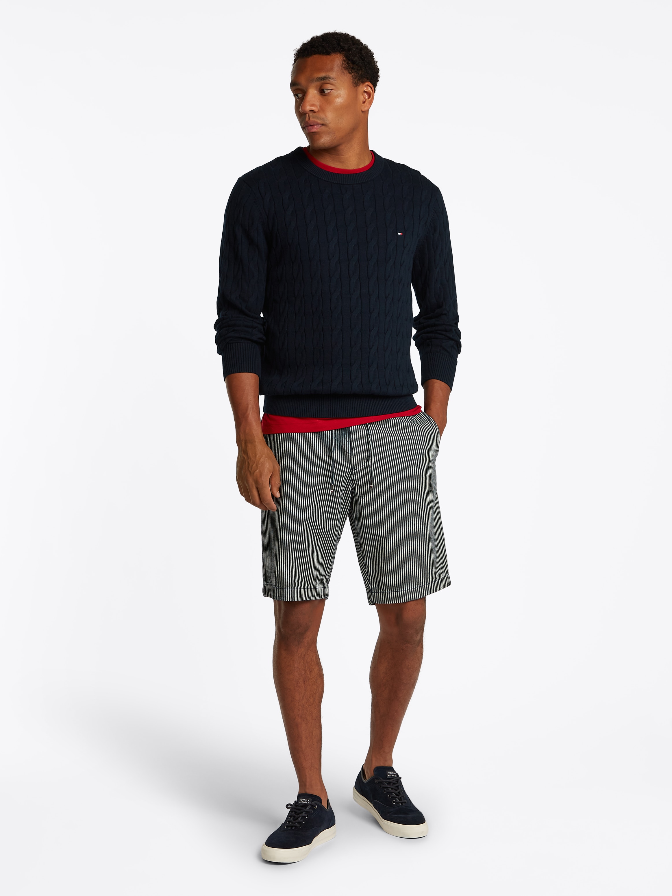 Tommy Hilfiger Strickpullover »CLASSIC CABLE CREW NECK«