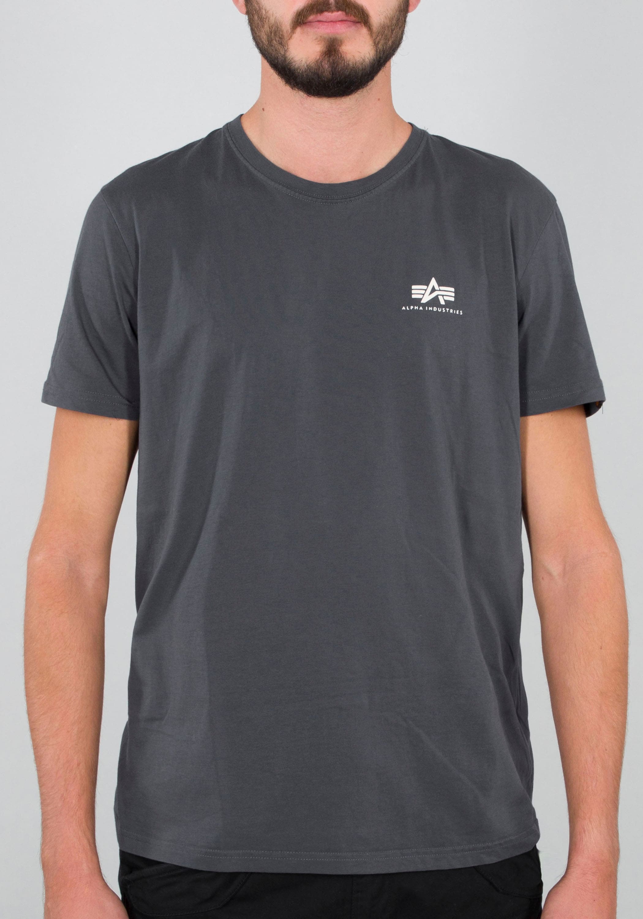 Alpha Industries T-Shirt "Alpha Industries Men - T-Shirts Basic T Small Log günstig online kaufen