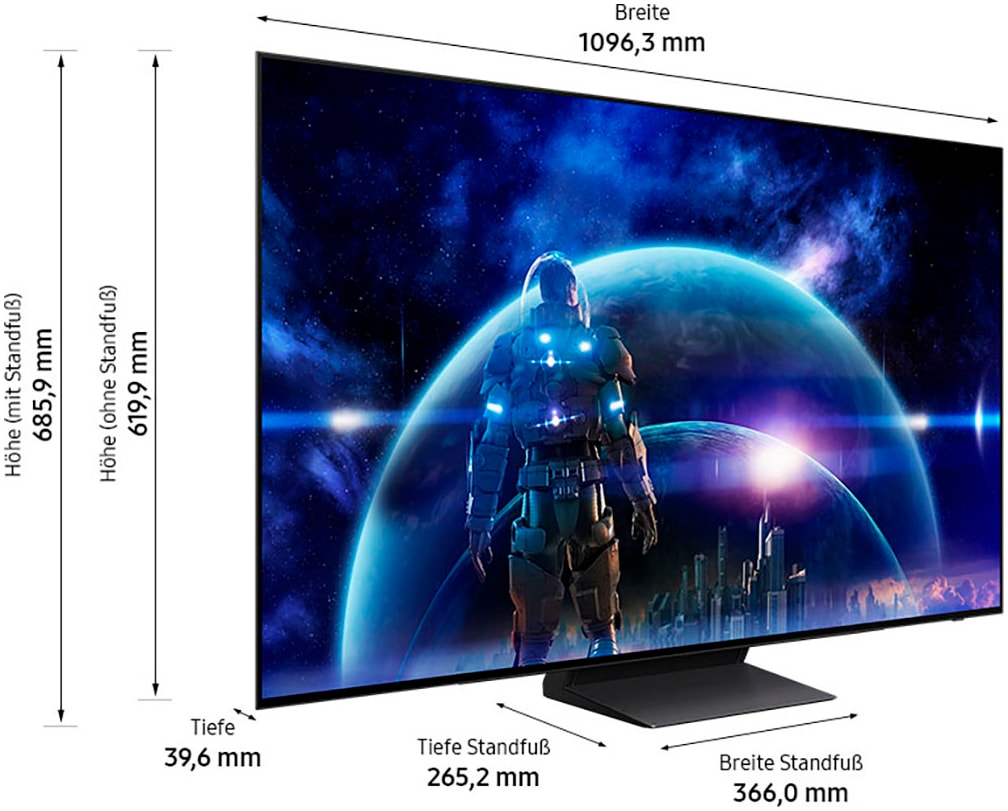 Samsung OLED-Fernseher »GQ48S90DAE«, 4K Ultra HD, Smart-TV, Neural Quantum 4K AI Gen2 Prozessor, Gaming Hub, bis zu 144Hz