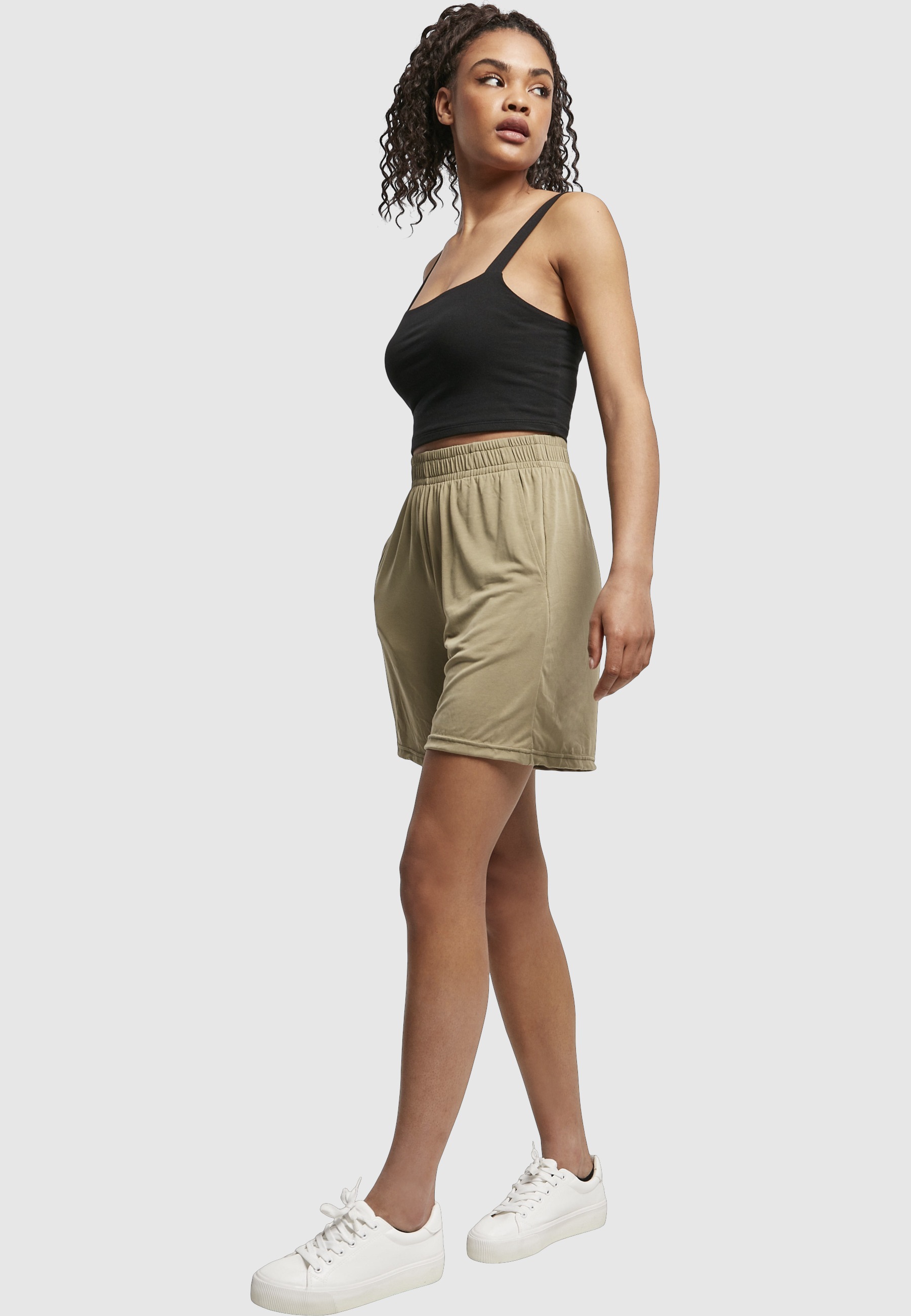 URBAN CLASSICS Stoffhose »Urban Classics Damen Ladies Modal Shorts«