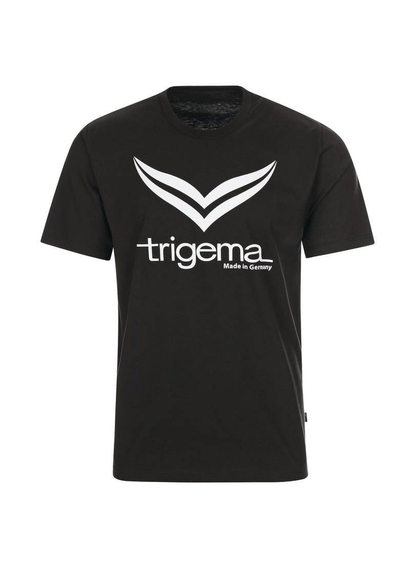 Trigema T-Shirt »TRIGEMA T-Shirt mit TRIGEMA-Logo«, (1 tlg.)