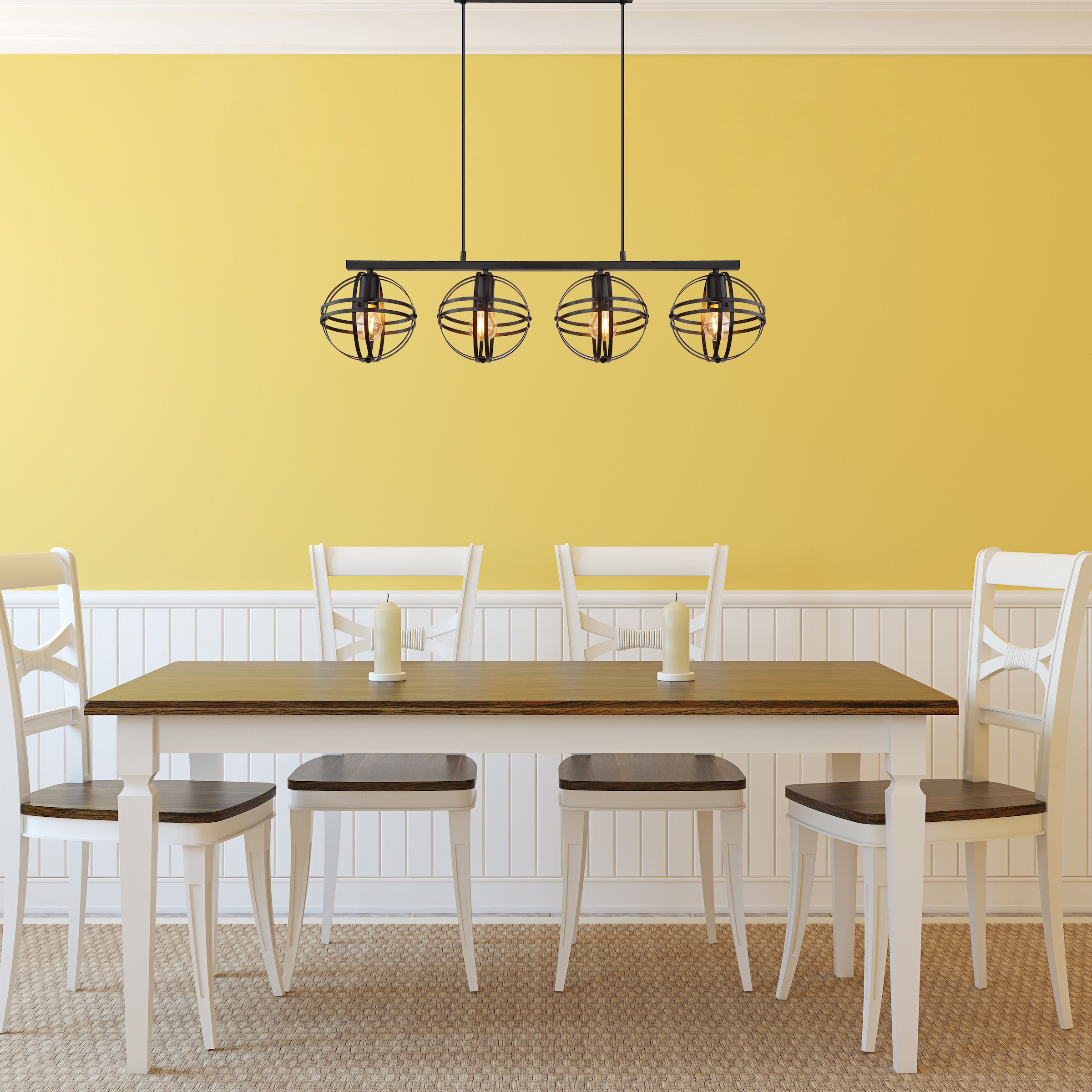 GLOBO LIGHTING Hängeleuchte »TAMARA«, Leuchtmittel E27 | ohne Leuchtmittel, Hängelampe/Pendelleuchte/Esszimmer/Wohnzimmer/Esstisch