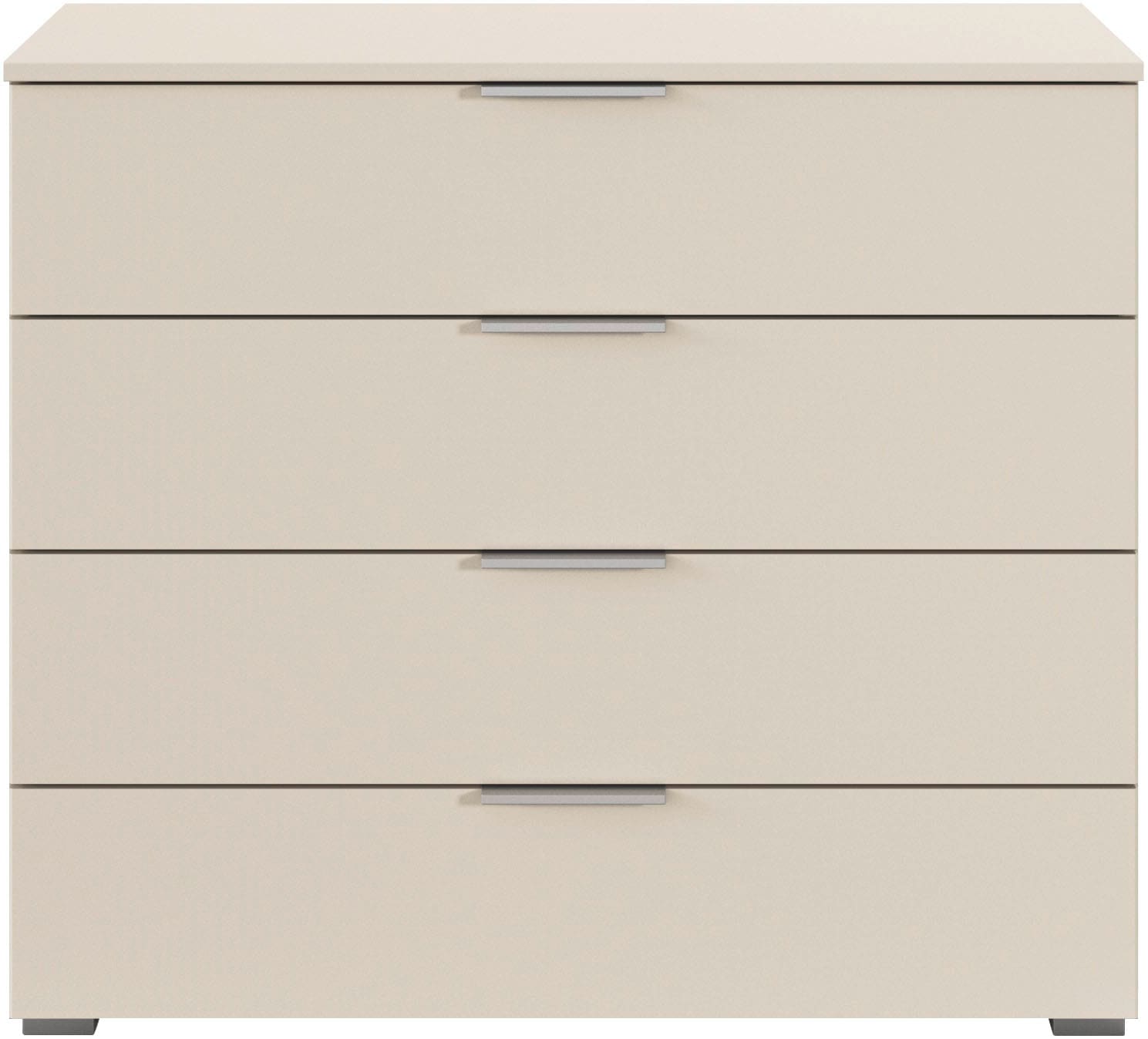 rauch Schubkastenkommode »Sideboard Schubladenkommode AGORDO mit Dekor- oder Hochglanzfront«, (in zwei Griff-Farben, Breite 80 cm inkl. Soft-Close-Funktion), vier große und geräumige Schubladen mit viel Stauraum MADE IN GERMANY