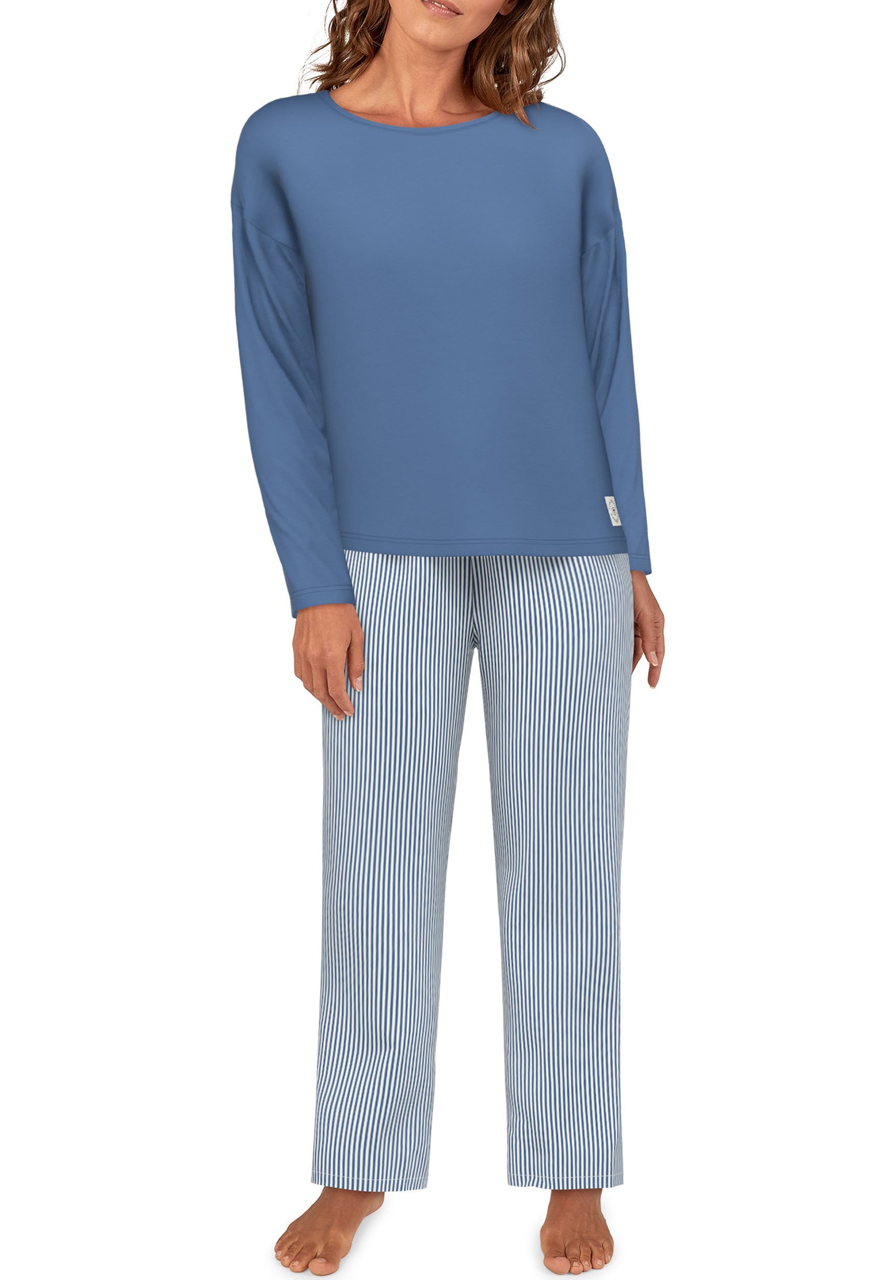 TOM TAILOR Pyjama "Positivism", (2 tlg.), mit entspanntem Fit für jede Nach günstig online kaufen