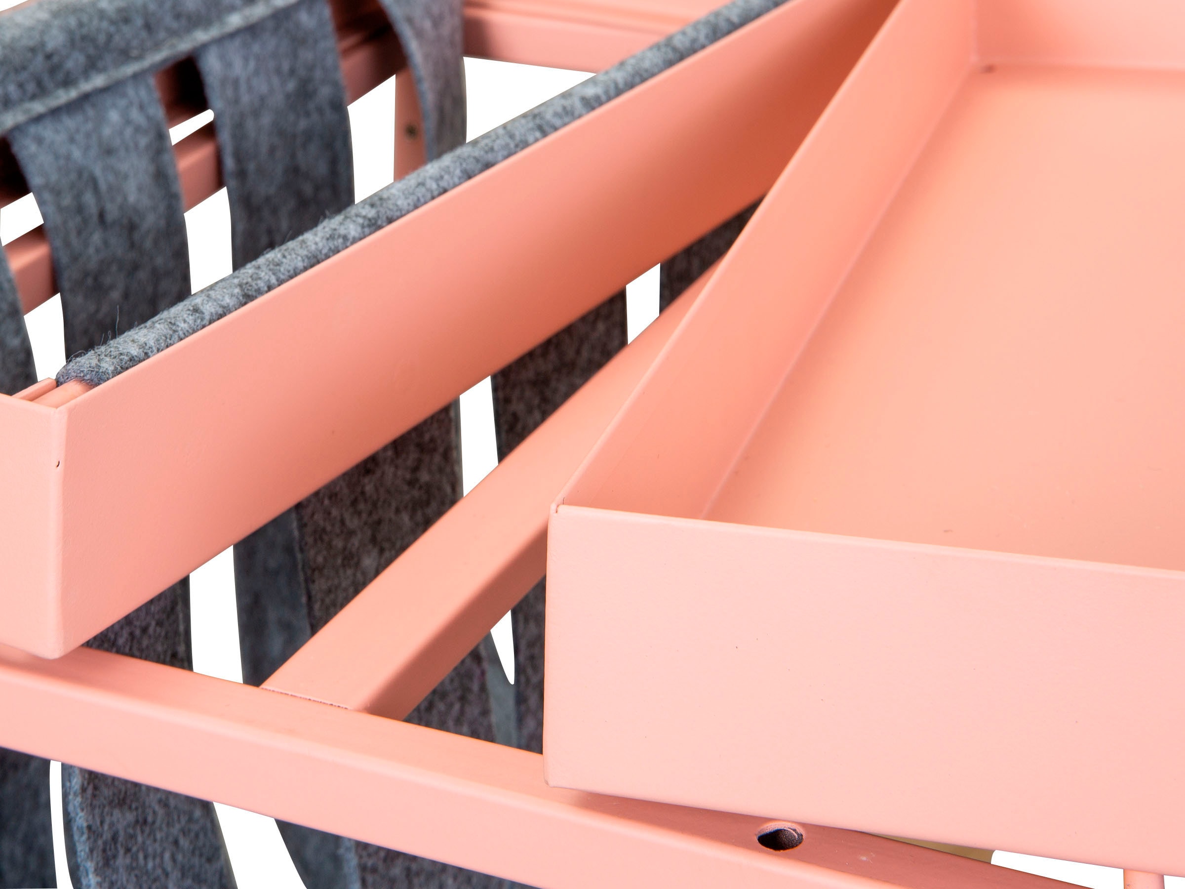 Inter Link Beistelltisch »Club NY« mit praktischem Ablagefach aus Filz