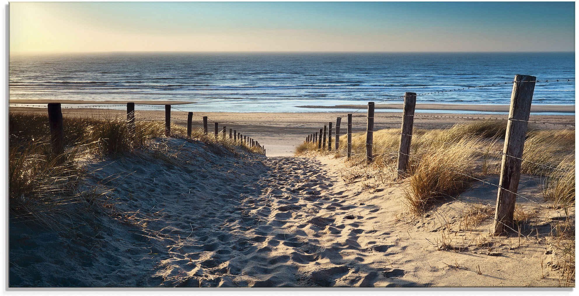 Artland "Weg zum Nordseestrand Sonnenuntergang" Strand 1 Stk. tlg. in verschiedenen Größen