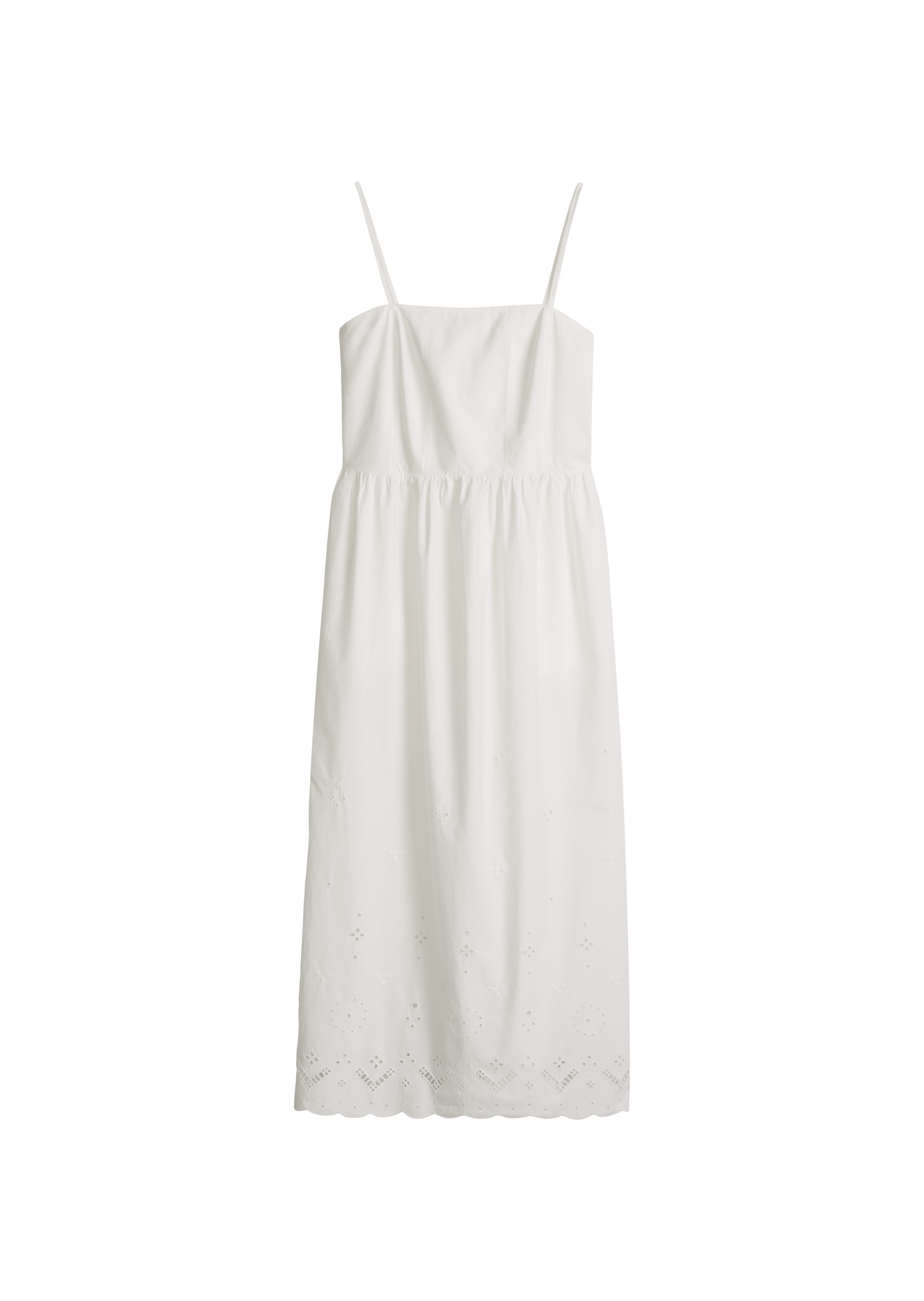 Marc O'Polo DENIM Midikleid »mit Broderie Anglaise«