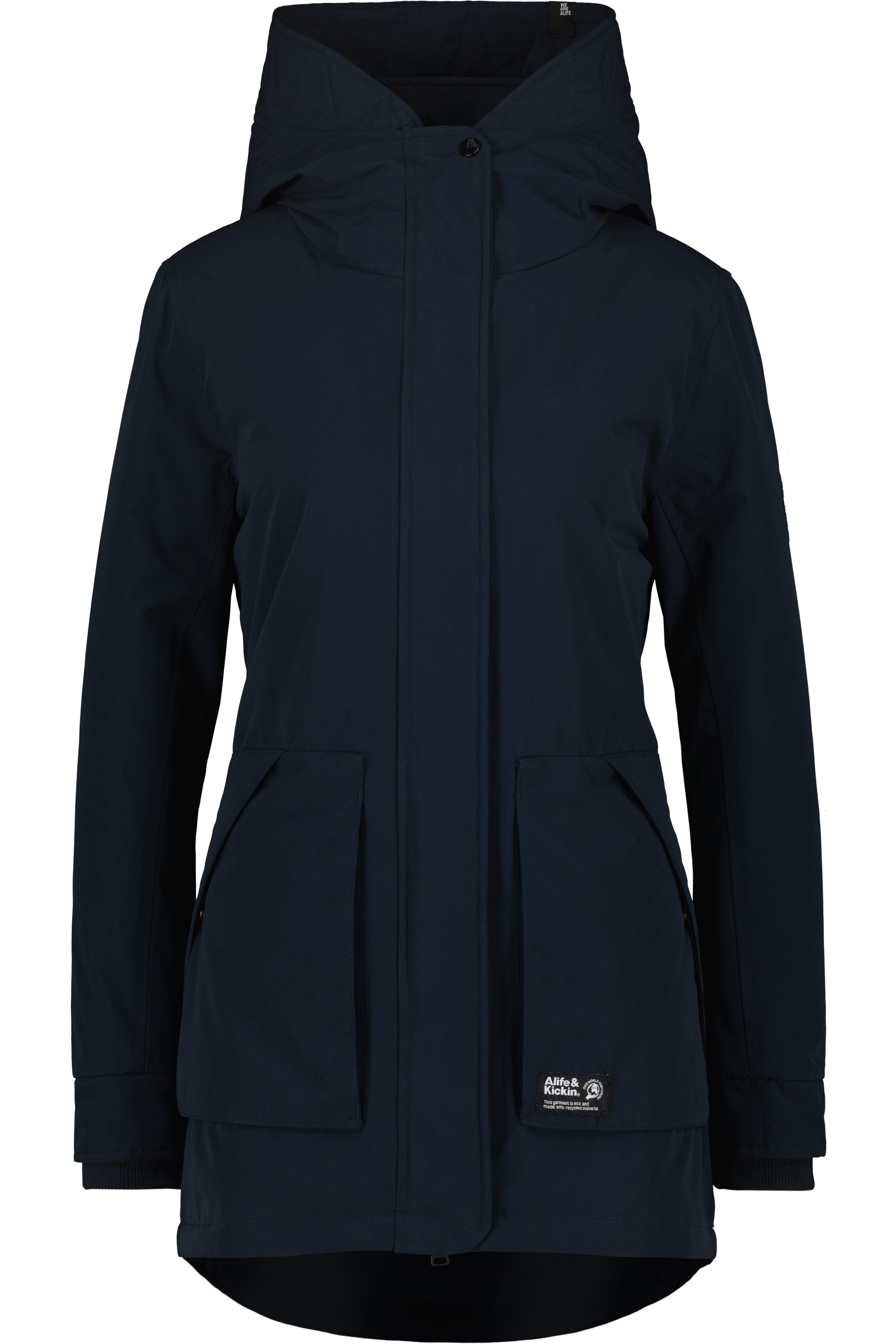 Alife & Kickin Winterjacke "Damen FloraAK A Winterjacke, gefütterte Jacke" mit Kapuze Gefütterte Winterjacke mit kuscheligem Innenfell und großer Kapuze