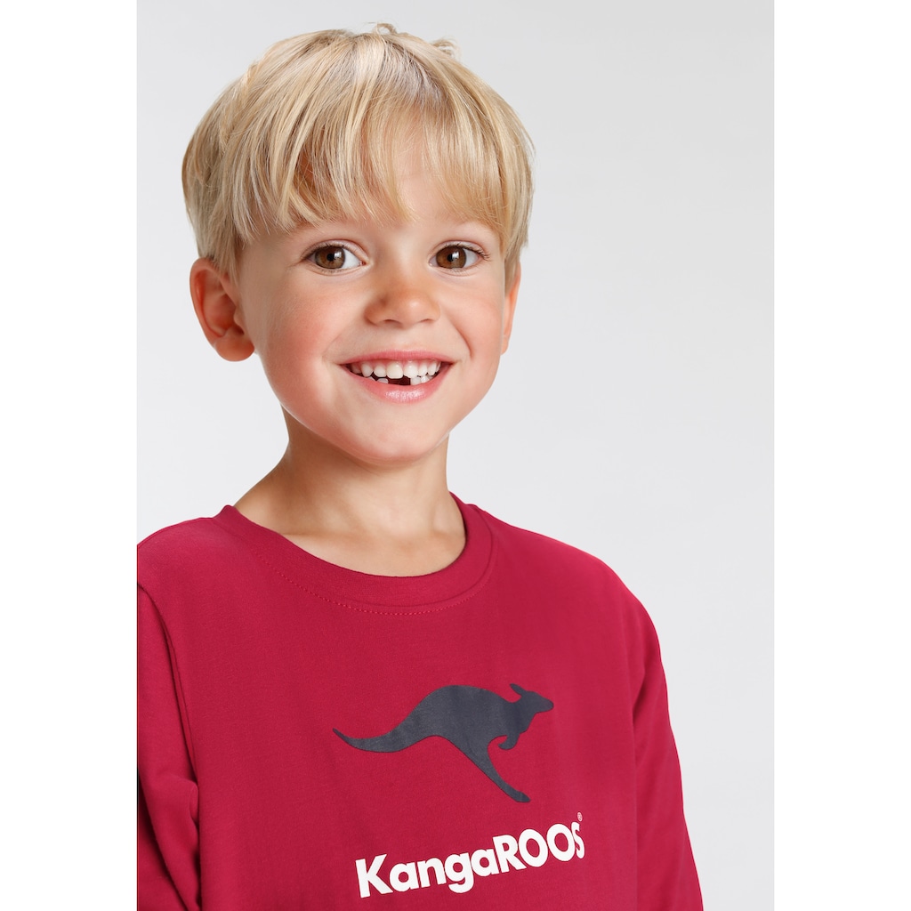 KangaROOS Langarmshirt »Basic Logo«