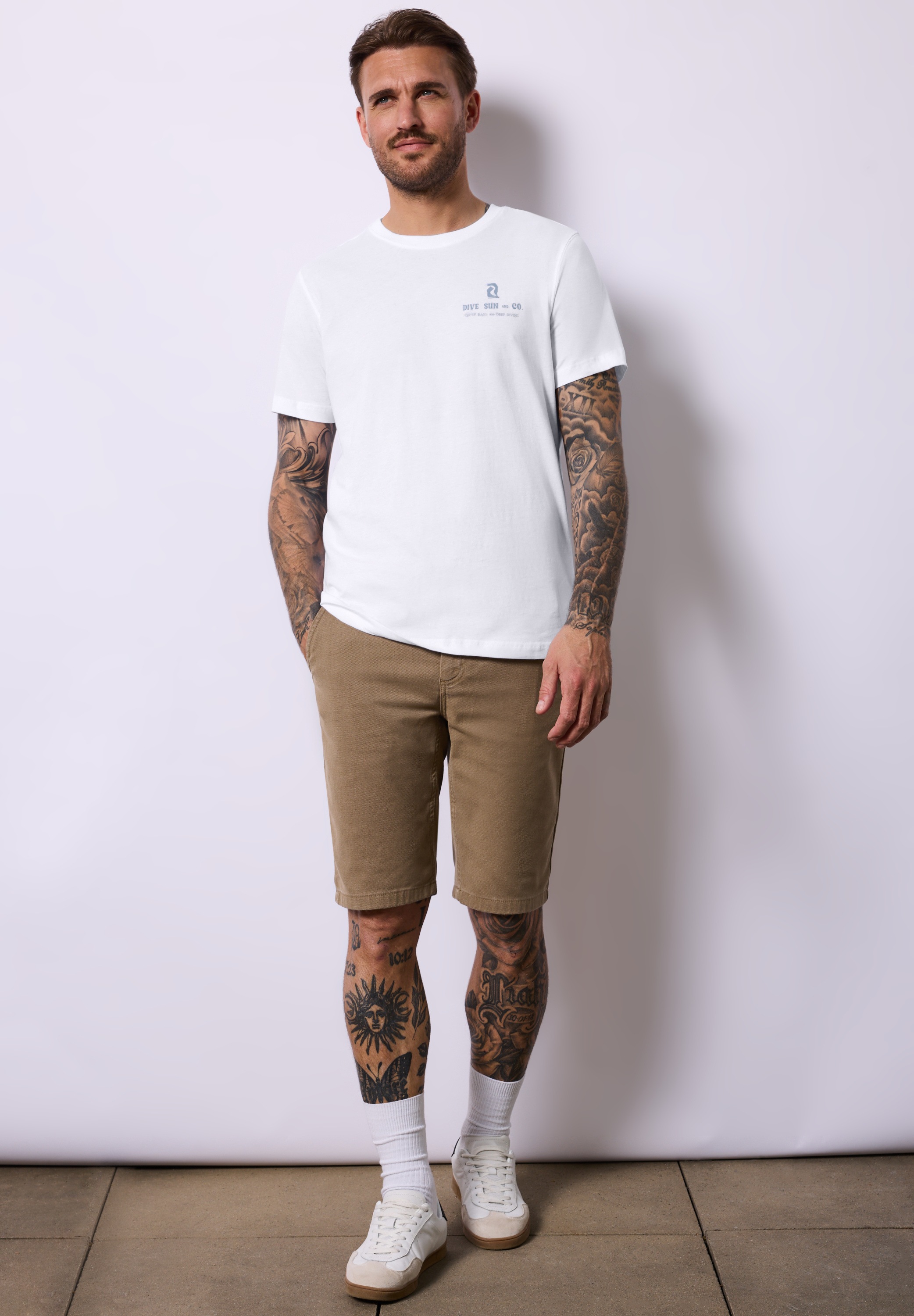 STREET ONE MEN T-Shirt, aus reiner Baumwolle