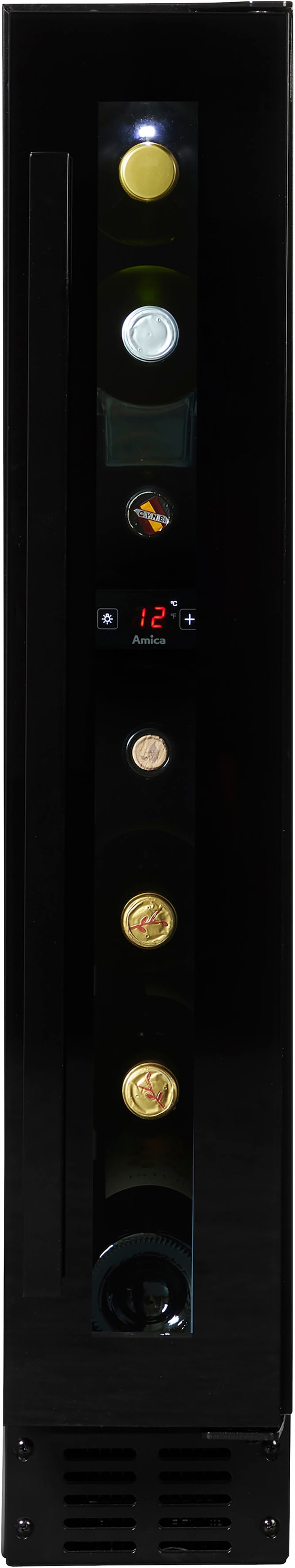Amica Weinkühlschrank "WK 341 100-1 S", für 7 Standardflaschen á 0,75l, Standkühlschrank