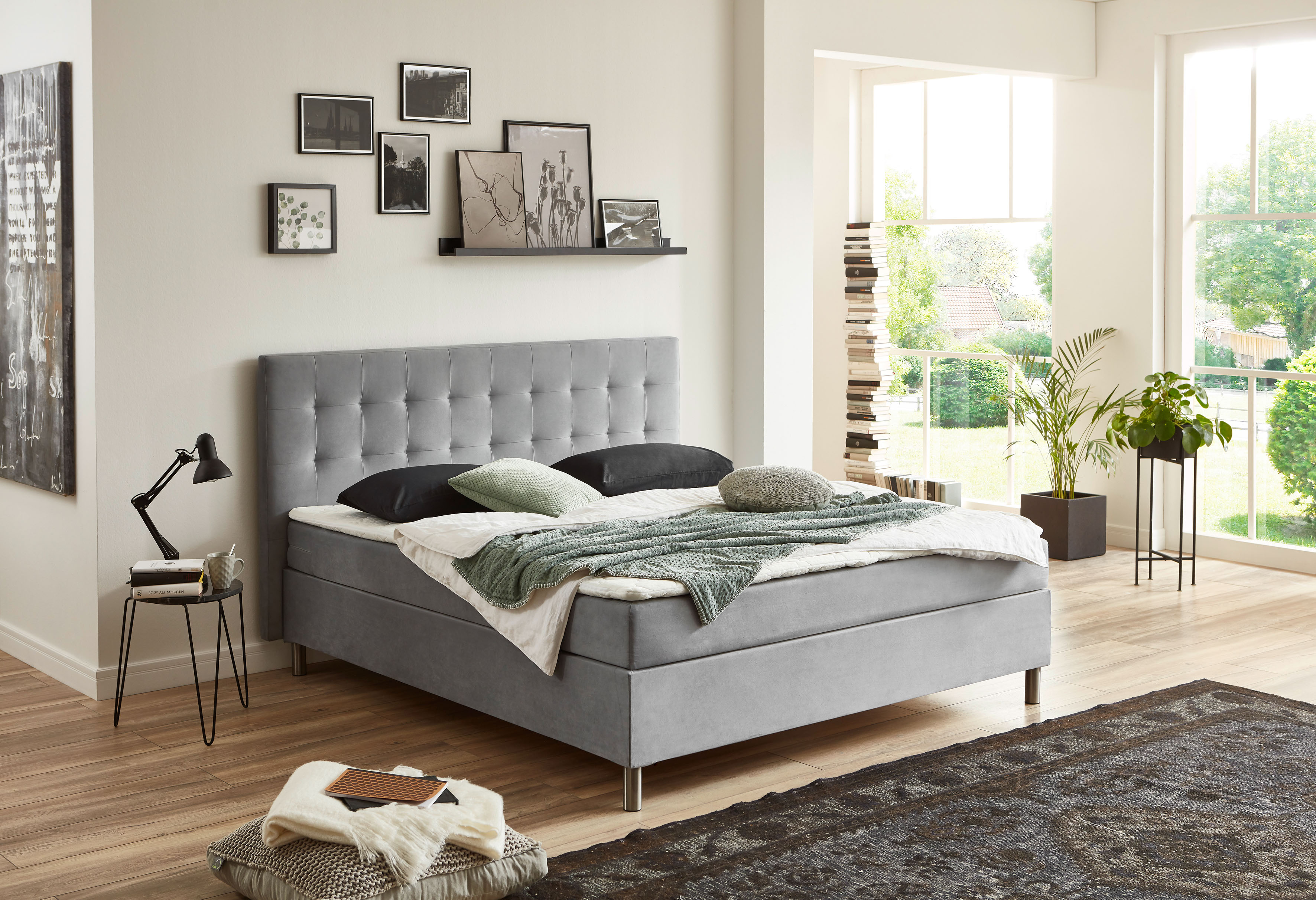 Boxbett »Holly«, mit Taschen-Federkernmatratze und Topper, wahlweise mit Bettkasten