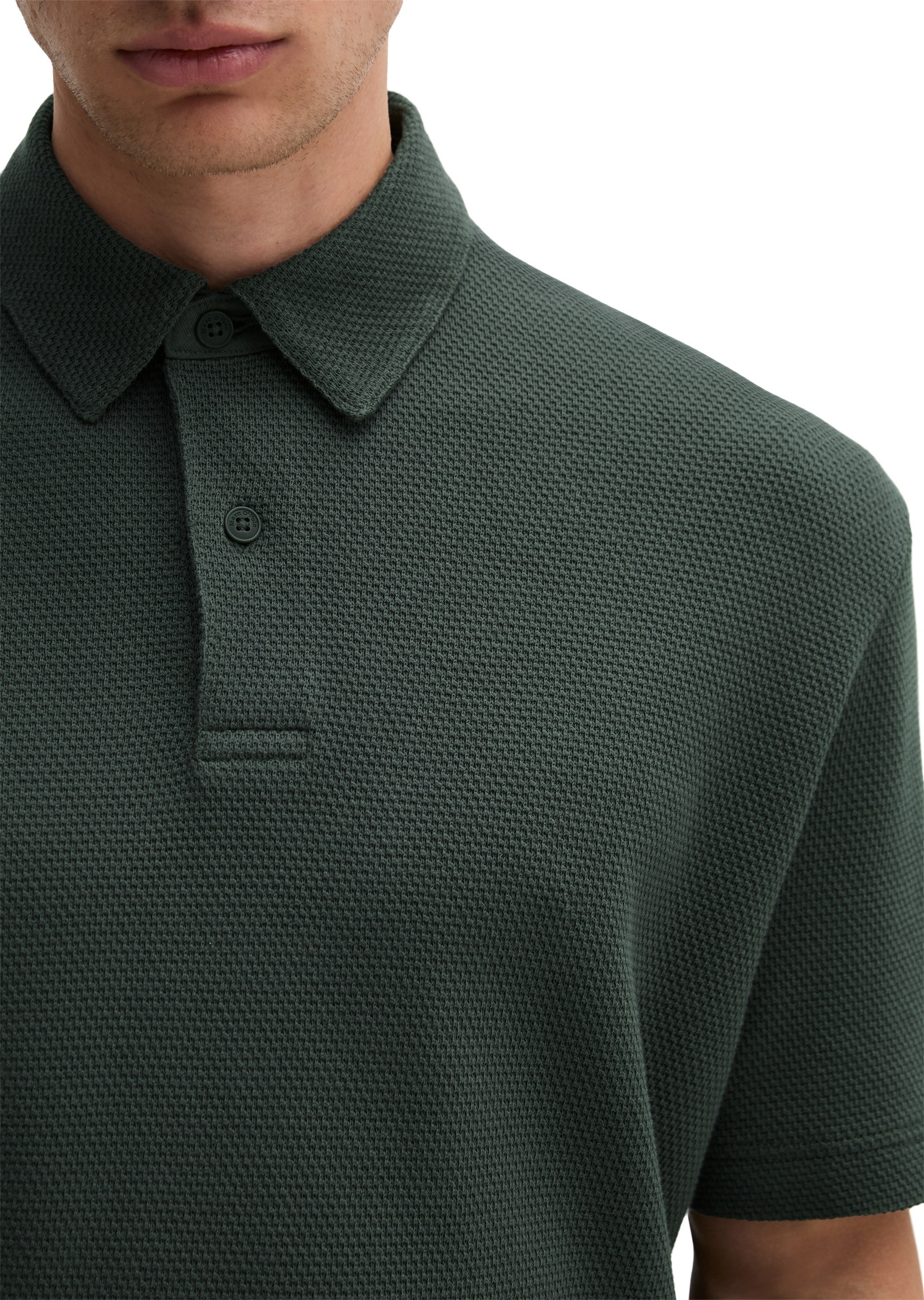Marc O'Polo Poloshirt »mit feiner Struktur«