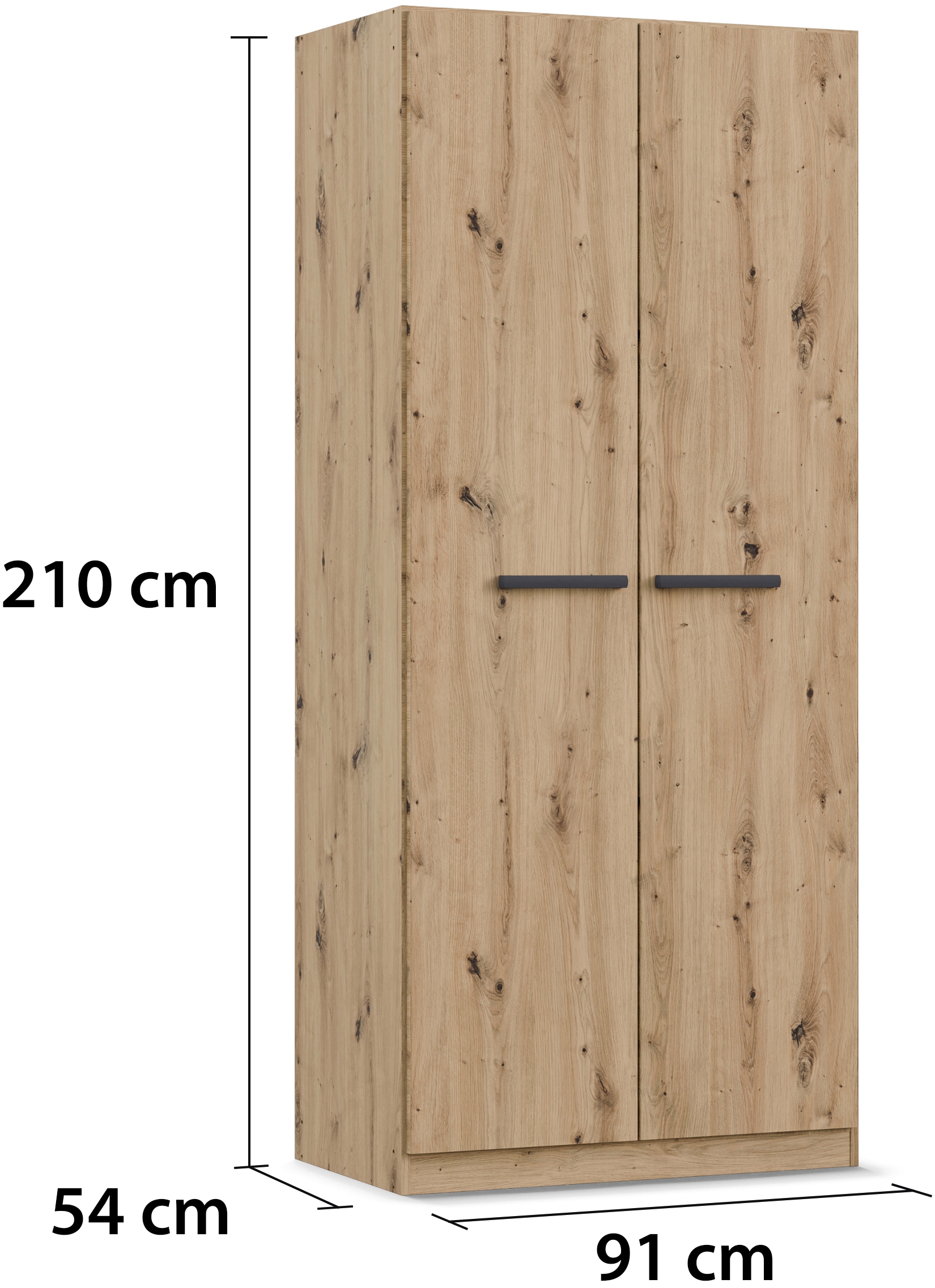 rauch Drehtürenschrank »Kleiderschrank Schrank Garderobe Garderobenschrank Stauraumwunder MODI«, optional mit Spiegel MADE IN GERMANY