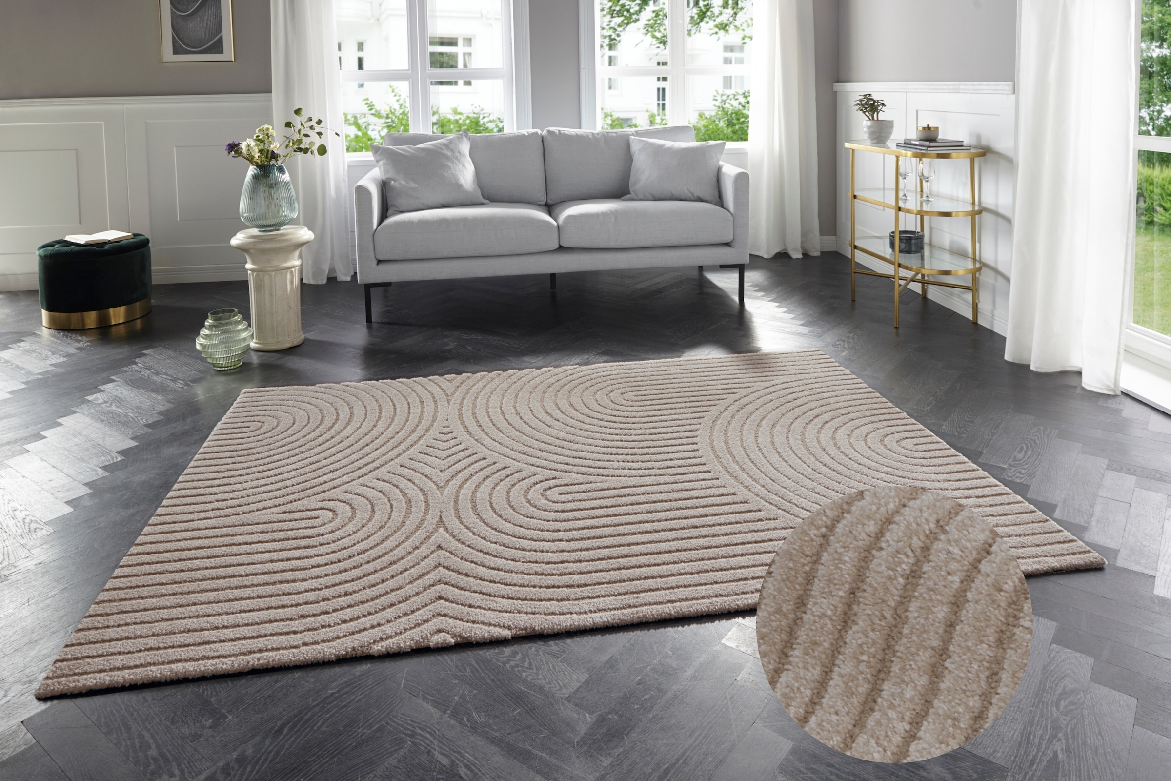 ELLE DECORATION Designteppich "Panglao" rechteckig 14 mm Höhe Boho Design, günstig online kaufen