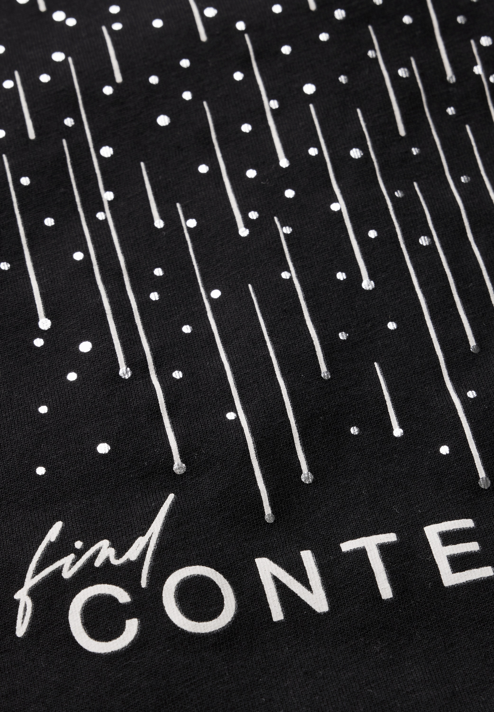 STREET ONE Print-Shirt, mit Seitlichen Einschlitzen am Saum