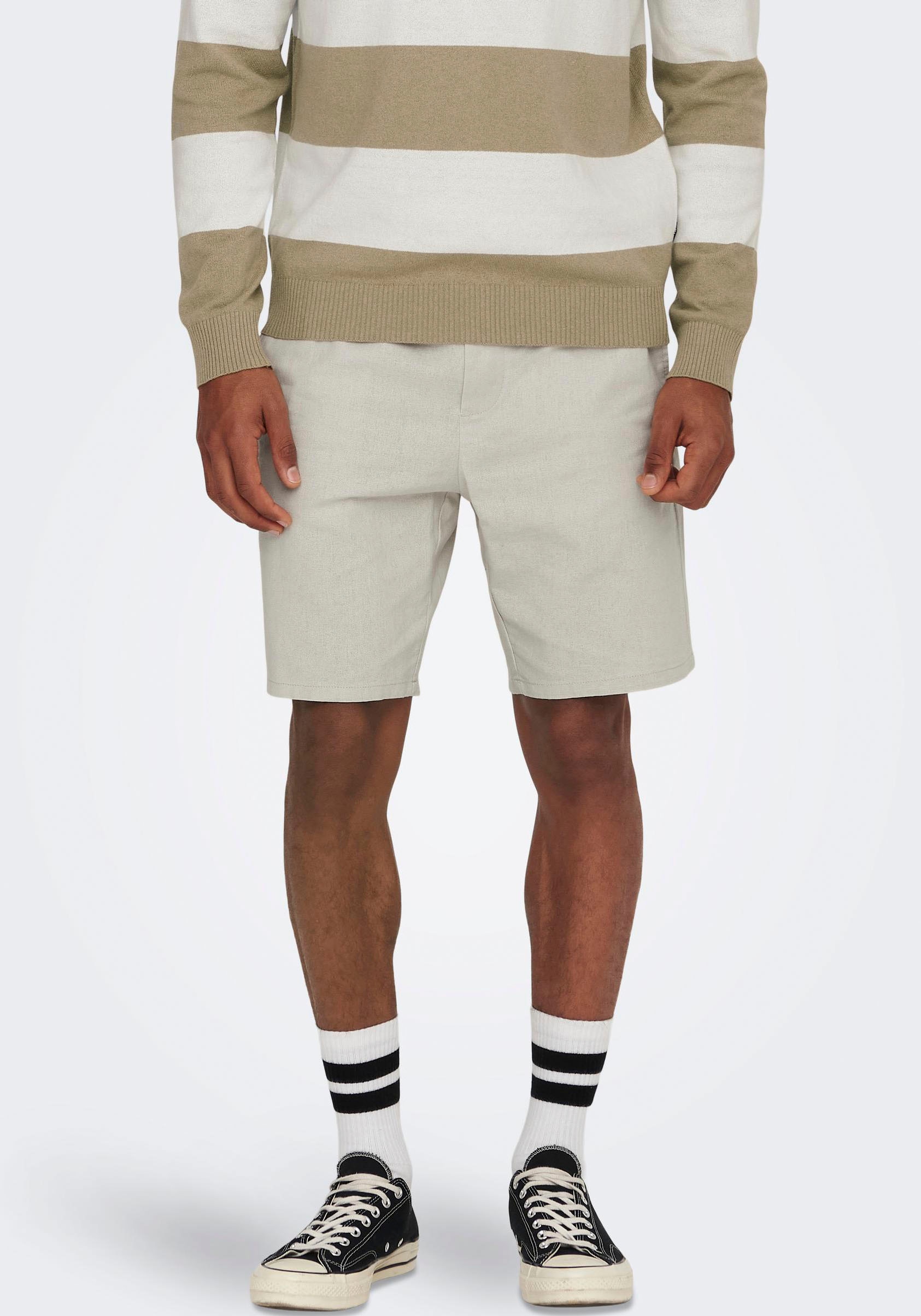 ONLY & SONS Shorts "ONSLINUS 0007 COT LIN SHORTS NOOS"