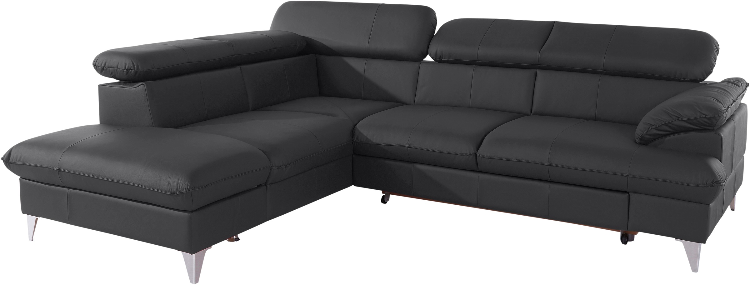COTTA Ecksofa »Caluso L-Form«, mit Kopfteilverstellung, wahlweise mit Bettfunktion & Bettkasten