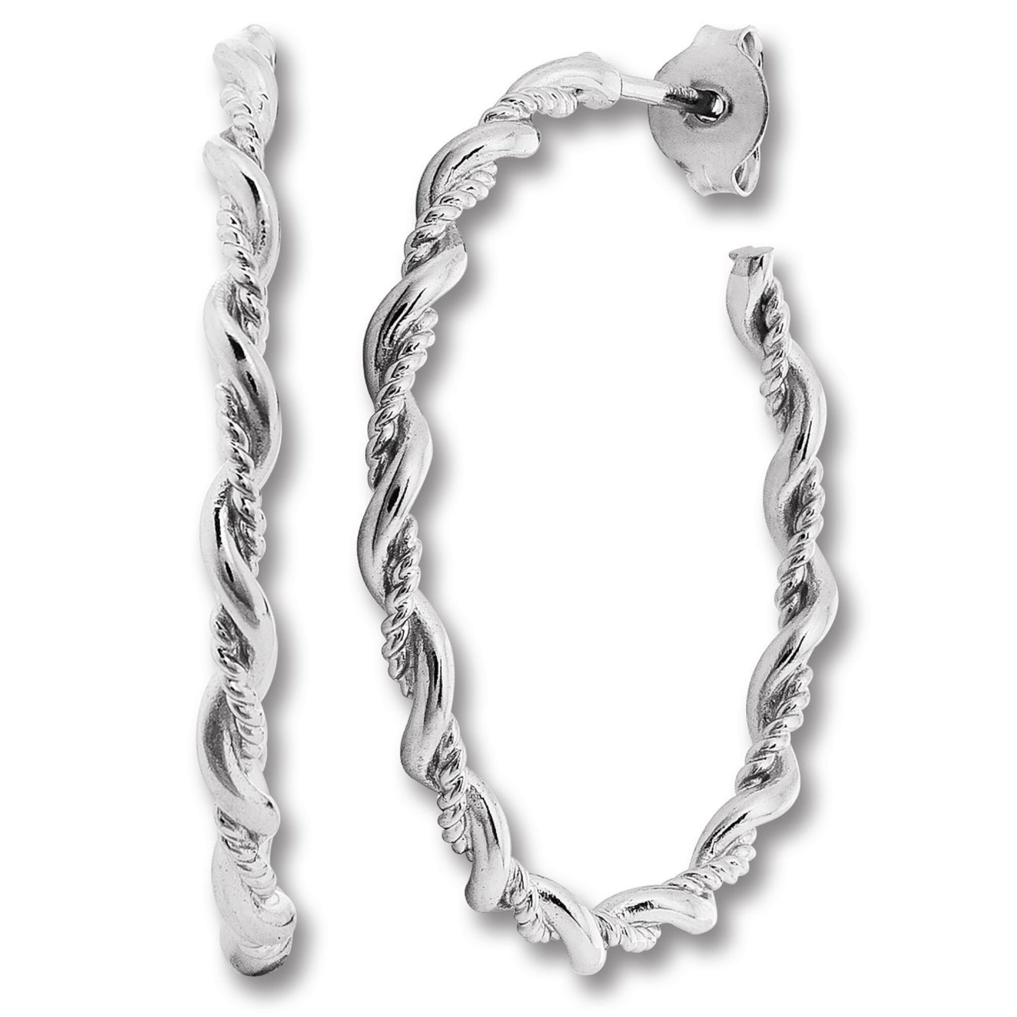 Paar Creolen »Ohrringe Creolen aus 925 Silber«, Damen Silber Schmuck