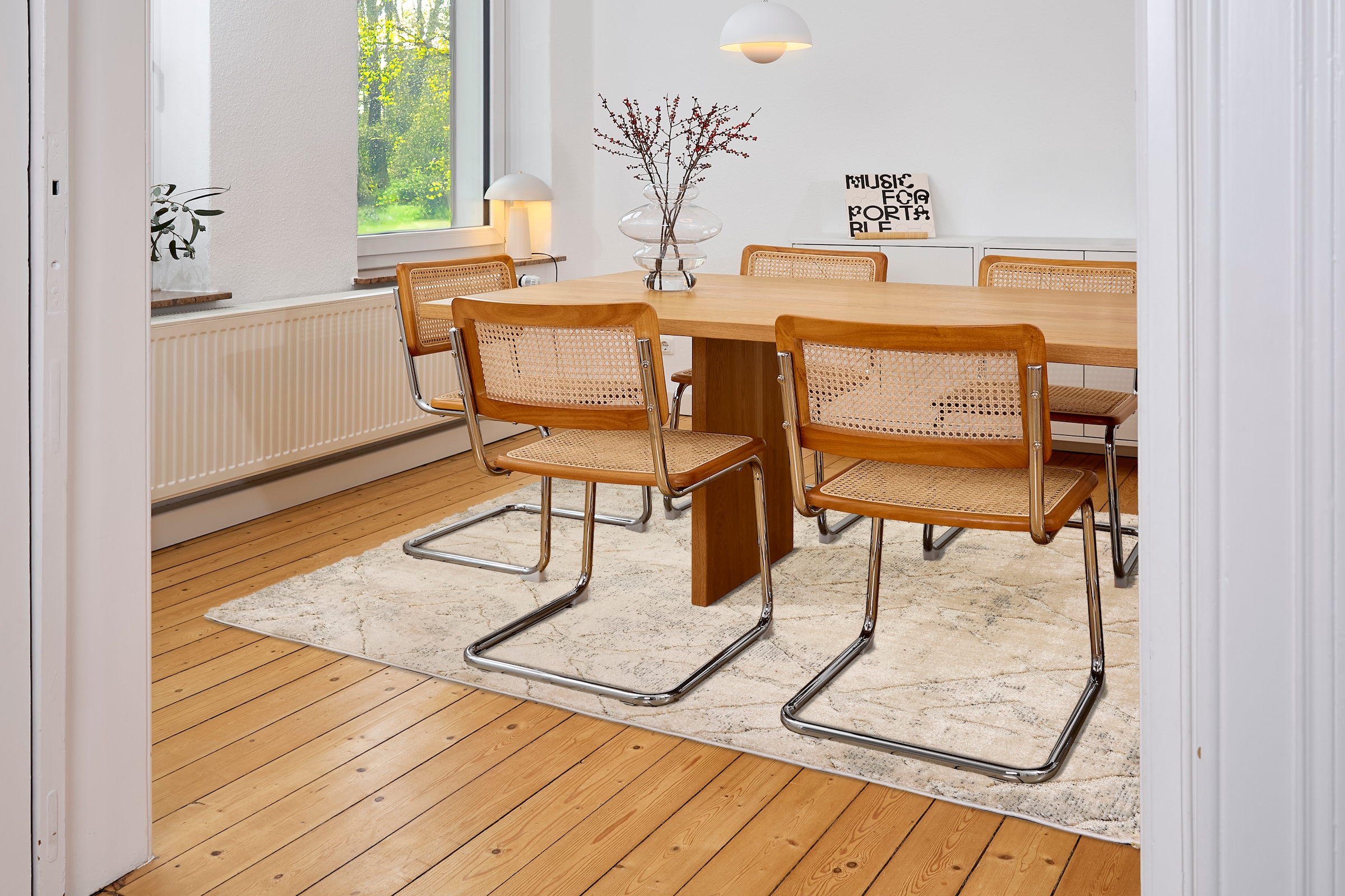 ASTRA Teppich »Lou 254«, rechteckig, 10 mm Höhe, Hoch Tief Struktur, Kurzflor, Wohnzimmer, Schlafzimmer