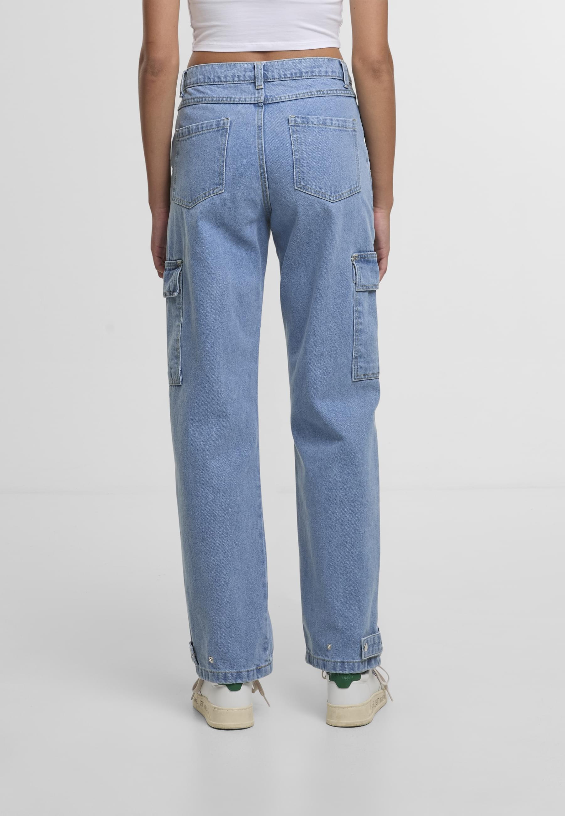 DEF Stoffhose »DEF Damen DEF Cargo Pants Denim«