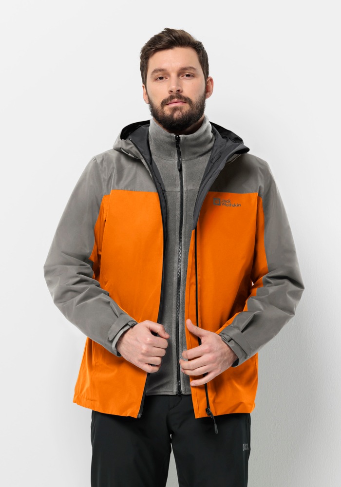 Jack Wolfskin 3-in-1-Funktionsjacke "TAUBENBERG 3IN1 JKT M", mit Kapuze