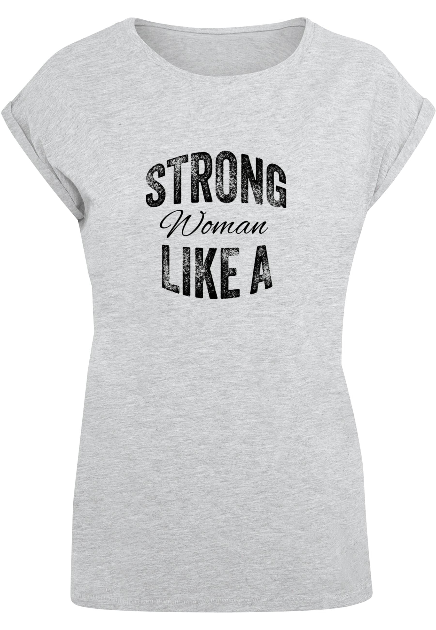 T-Shirt Extended Tee«, Woman Like (1 bestellen WD BAUR Strong A »Damen - tlg.) Shoulder Merchcode | Ladies für