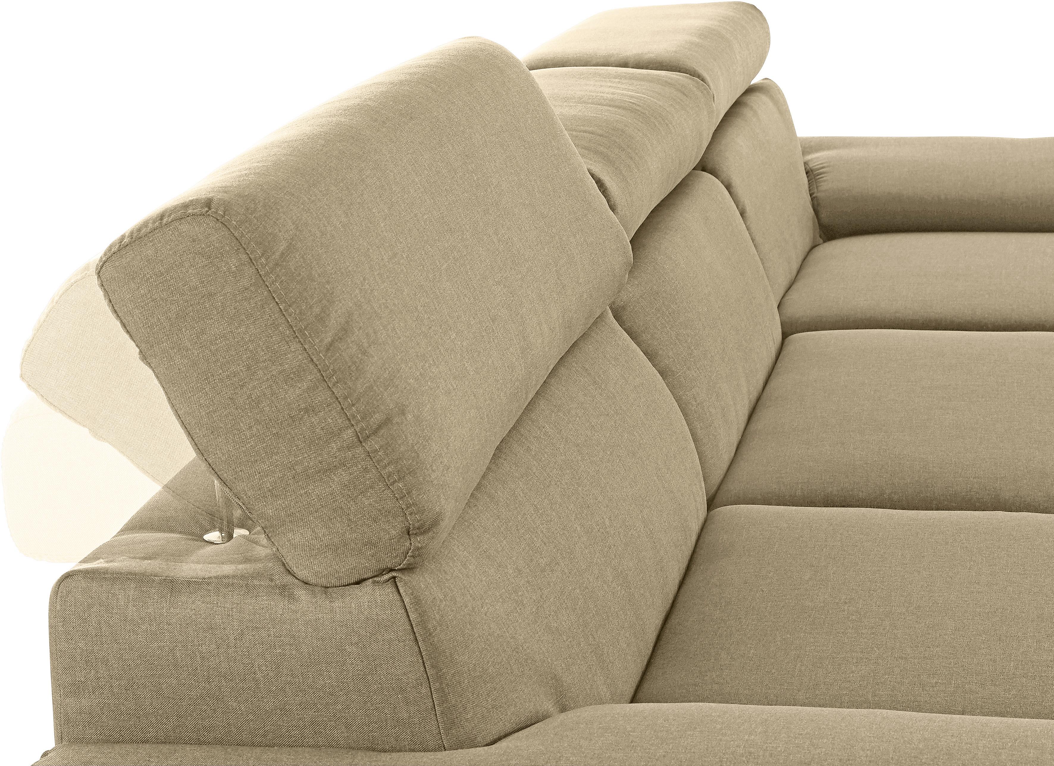 Thumbnail - DOMO collection Ecksofa "Mira, inklusive Kopfteilverstellung für mehr Wohlfühlkomfort, L-Form" wahlweise mit Bettfunktio...