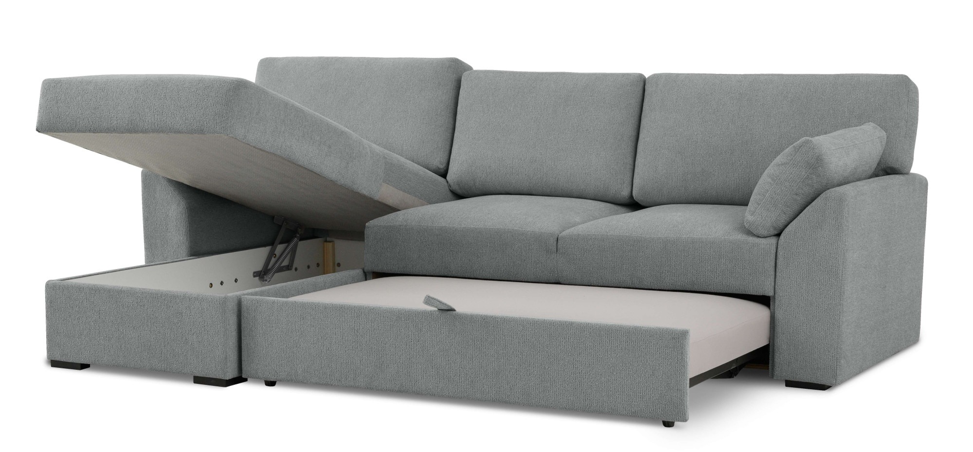Home affaire Ecksofa »Citry«, Breite 246 cm, Chenille, Bettfunktion, Bettkasten, L-Form