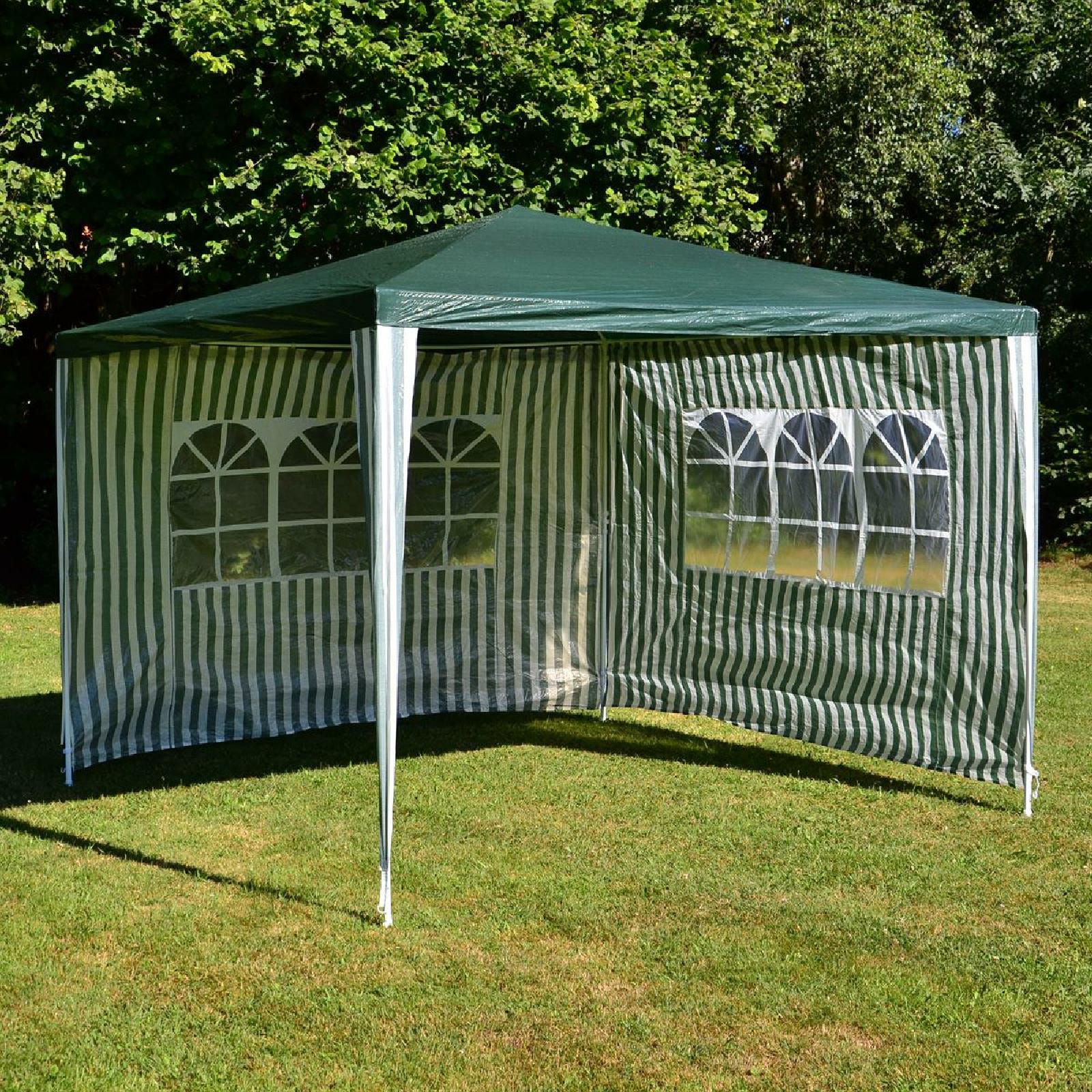 VCM Pavillon »Pavillon 3x3 m Grün mit Seitenfenster«