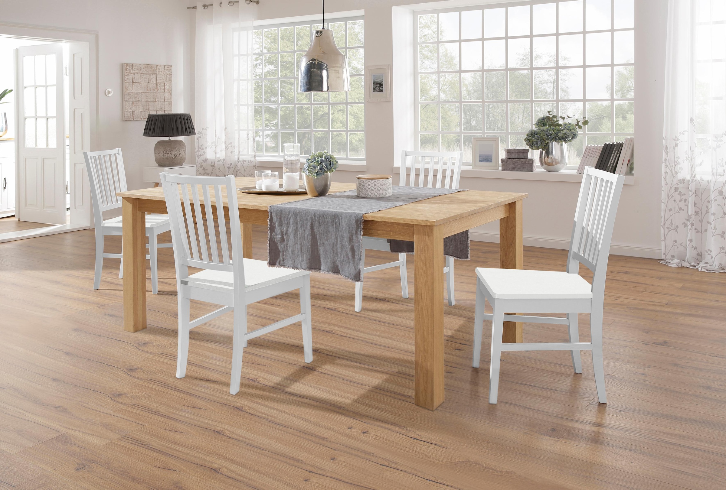 Home affaire Esszimmerstuhl »Ruanda Holzstuhl«, (Set), 6 St., im 2er, 4er oder 6er-Set, Küchenstuhl