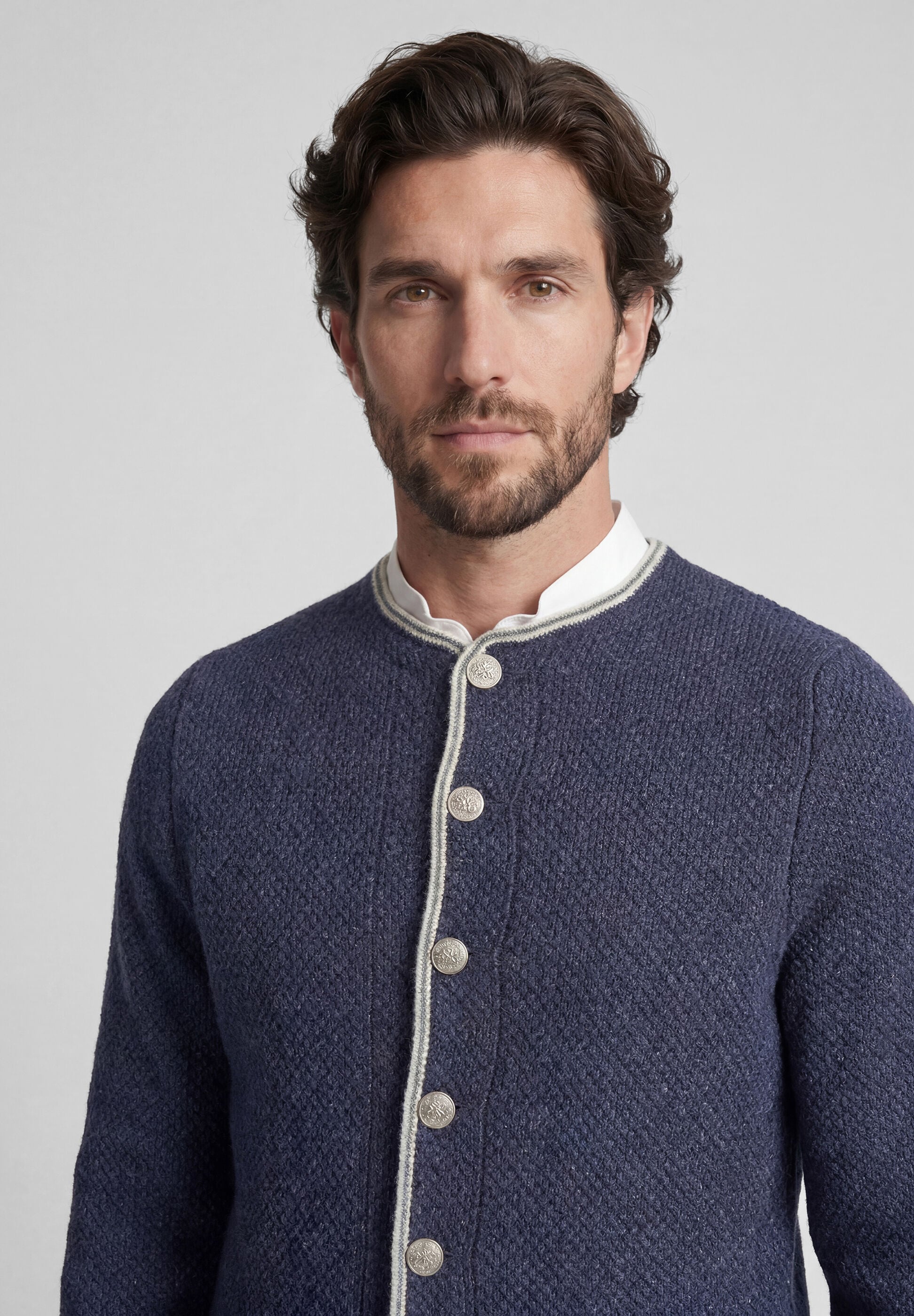 Spieth & Wensky Trachtenstrickjacke »Spieth & Wensky Strickjacke Klemens« mit Stehkragen