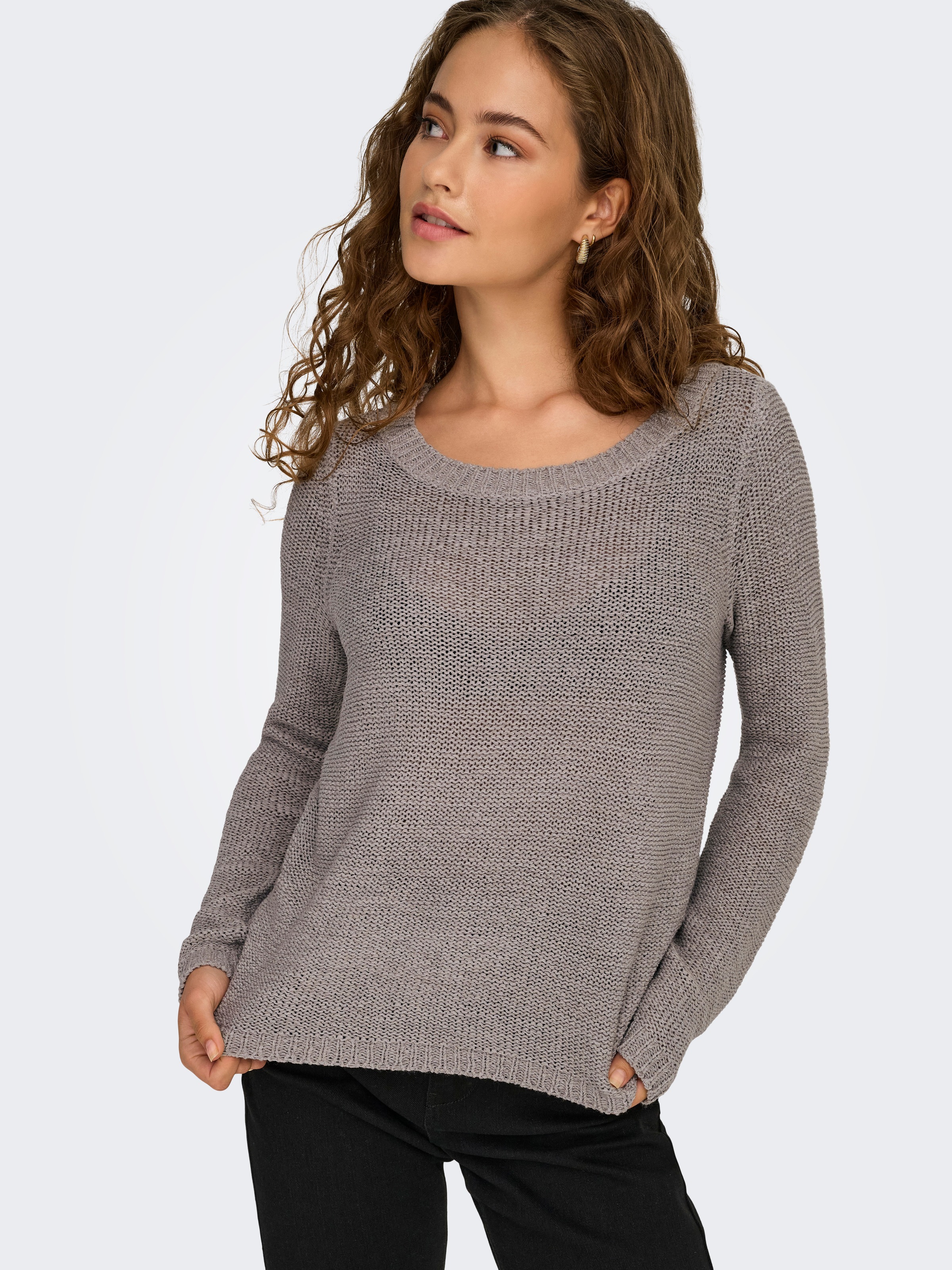 ONLY Strickpullover »ONLGEENA XO L/S PULLOVER KNT NOOS«, mit Rundhalsausschnitt