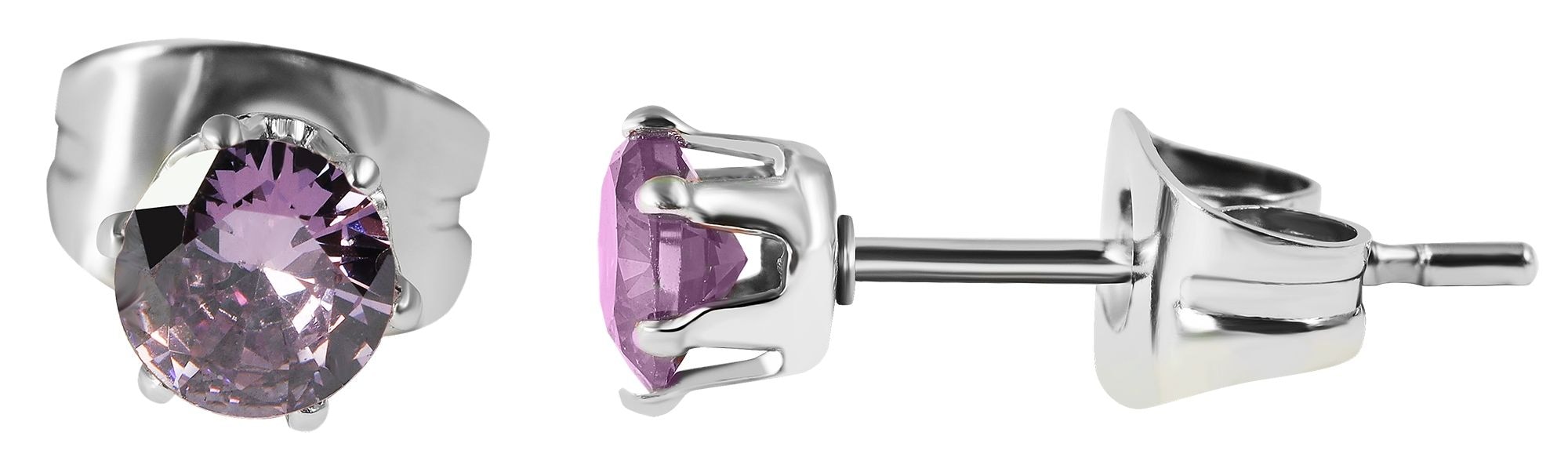 Adelia´s Paar Ohrhänger "Damen Ohrringe – Ohrstecker aus Edelstahl mit Zirk günstig online kaufen