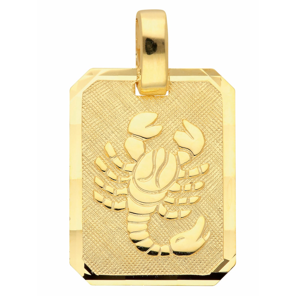 Adelia´s Kettenanhänger »333 Gold Sternzeichen Anhänger Skorpion«