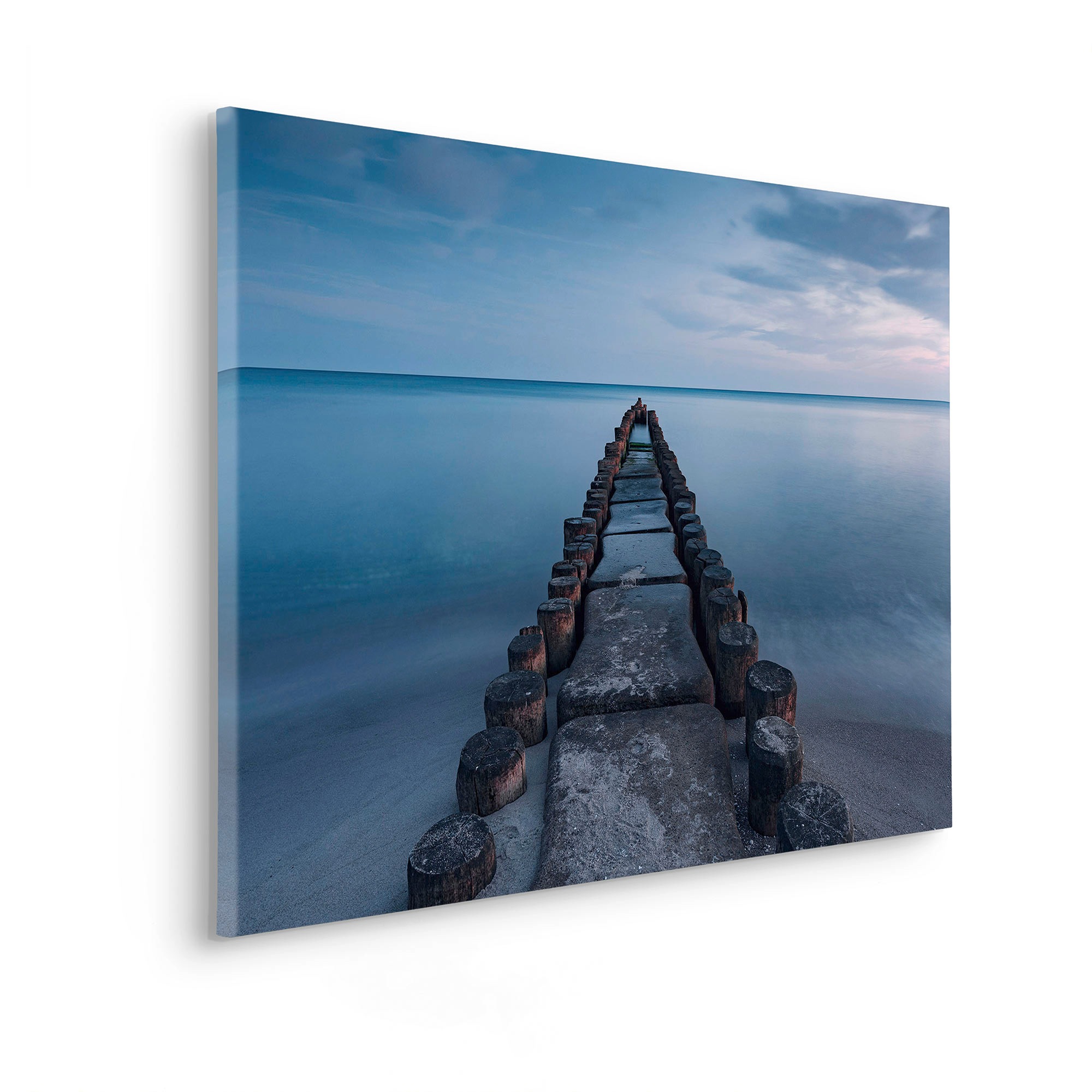 Komar Leinwandbild "Ostseebad - Größe 90 x 60 cm", Baum-Blätter-Natur-Berge günstig online kaufen