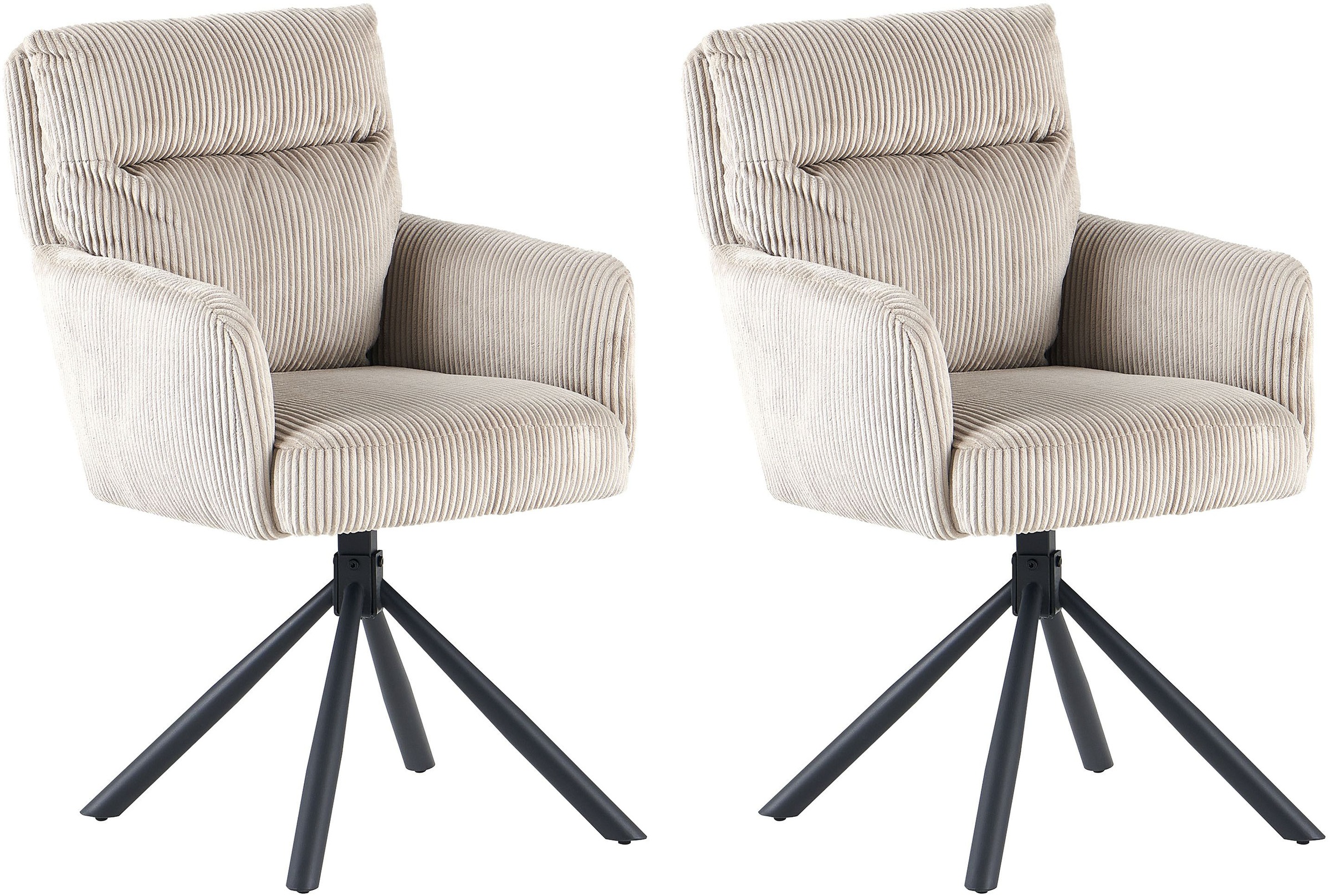 OTTO home Esszimmerstuhl "Justin" (Set) 2 Stk.gemütlicher Sessel mit Tasche günstig online kaufen