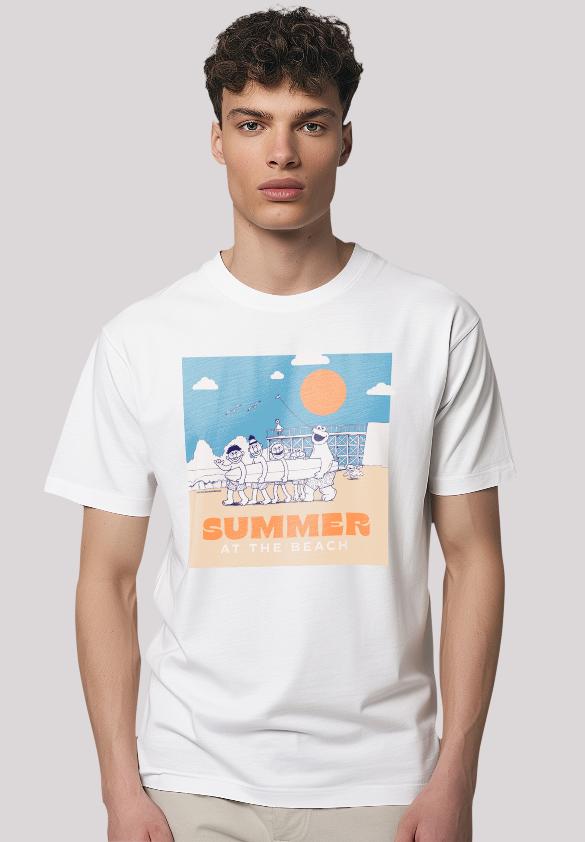 T-Shirt »Sesamstraße Summer at the Beach«, Premium Qualität,Nostalgie, Fernsehserie