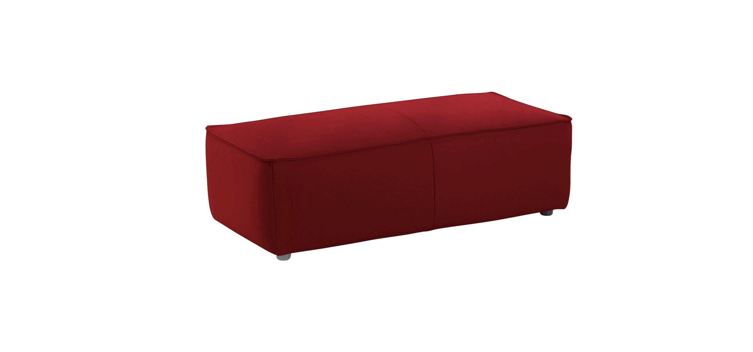 W.SCHILLIG Ecksofa »around-the-block«, (Spar-Set), inklusive Hocker, mit eleganter Biese, mit Federkern