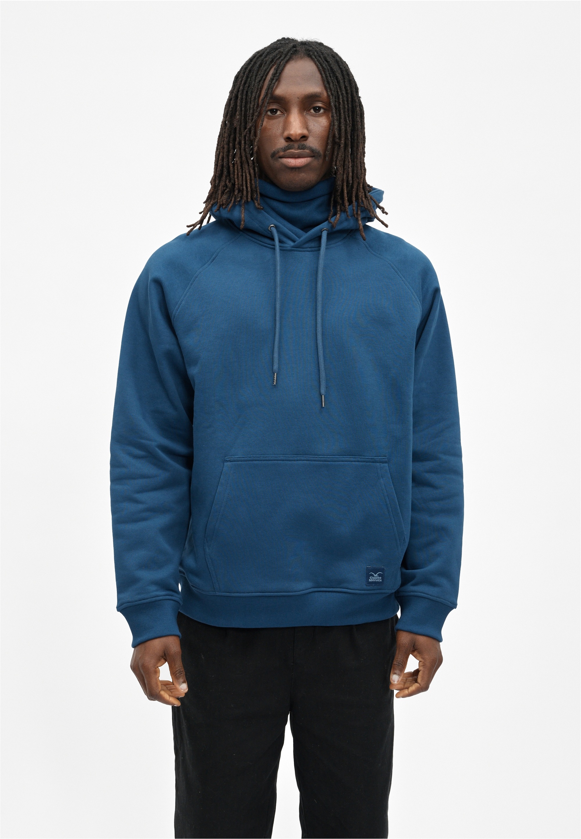 Cleptomanicx Kapuzensweatshirt "Mask", mit hohem Kragen