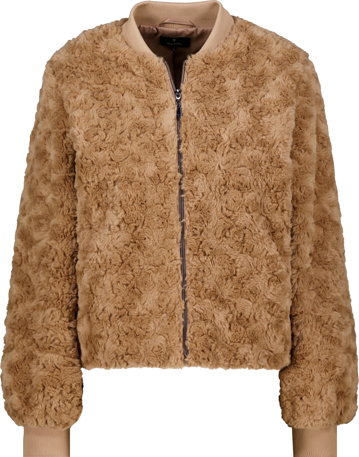 Monari Fellimitatjacke »Jacke fake fur« ohne Kapuze Regular fit mit Kunstfell