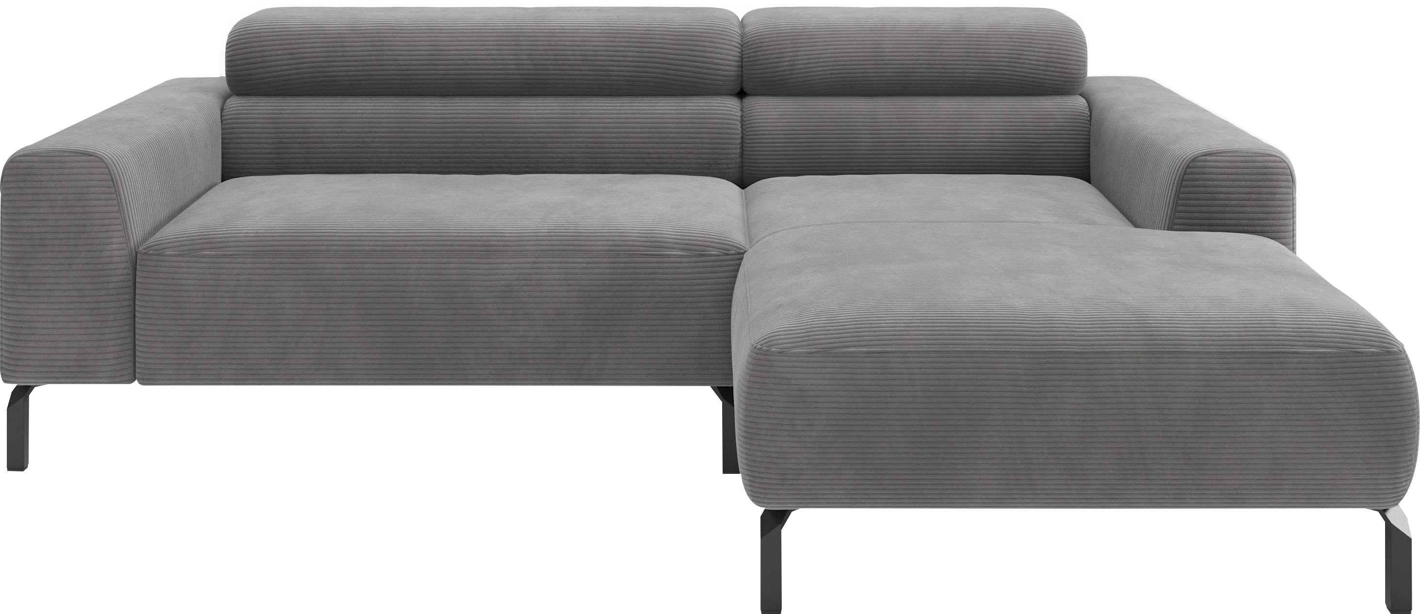 Home affaire Ecksofa "Ecksofa, L-Form, incl. Kopfteilverstellung, Breite 223 cm" wahlweise elektrische Sitztiefenverstellung