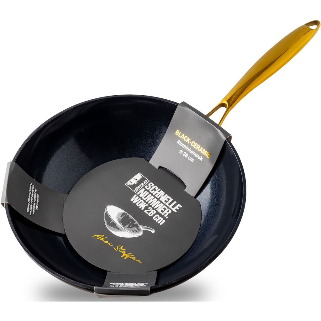 HENSSLERS Wok »HSN«, Aluminium, (1 tlg.)