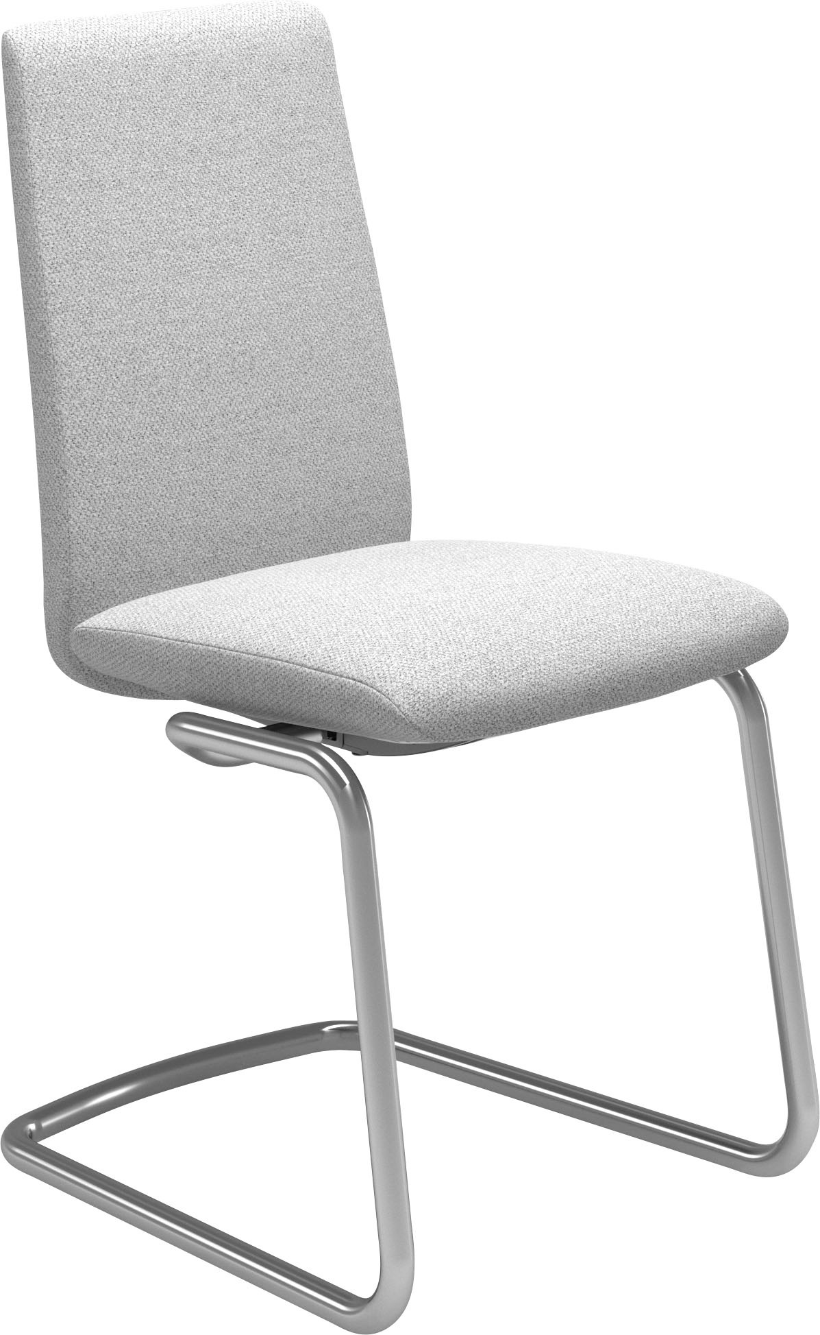 Stressless Polsterstuhl "Laurel", ROHLEDER Stoff Q2 FARON, Low Back, Größe M, mit Beinen aus Stahl in Chrom glänzend