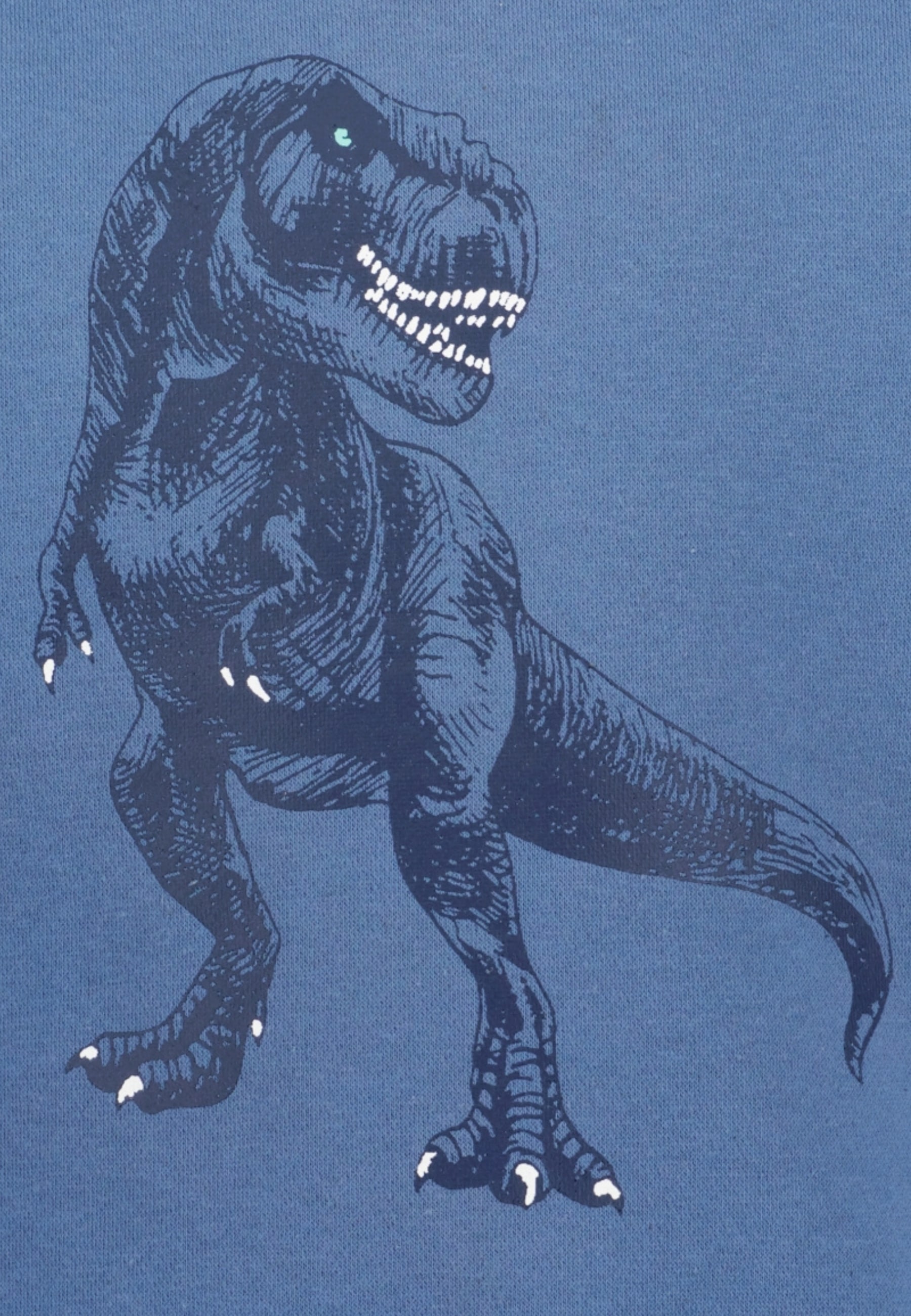 Blue Seven Sweatshirt, mit großem Dino-Frontmotiv