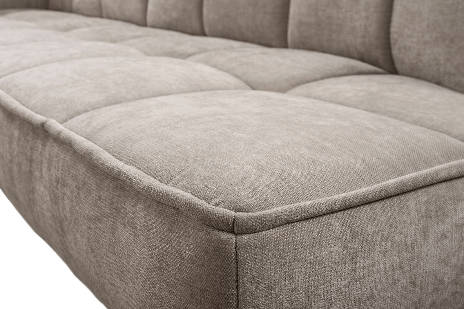exxpo - sofa fashion Eckbank »Latte« moderne Sitz- und Rückensteppung, bequem und elegant, hoher Holzfuß