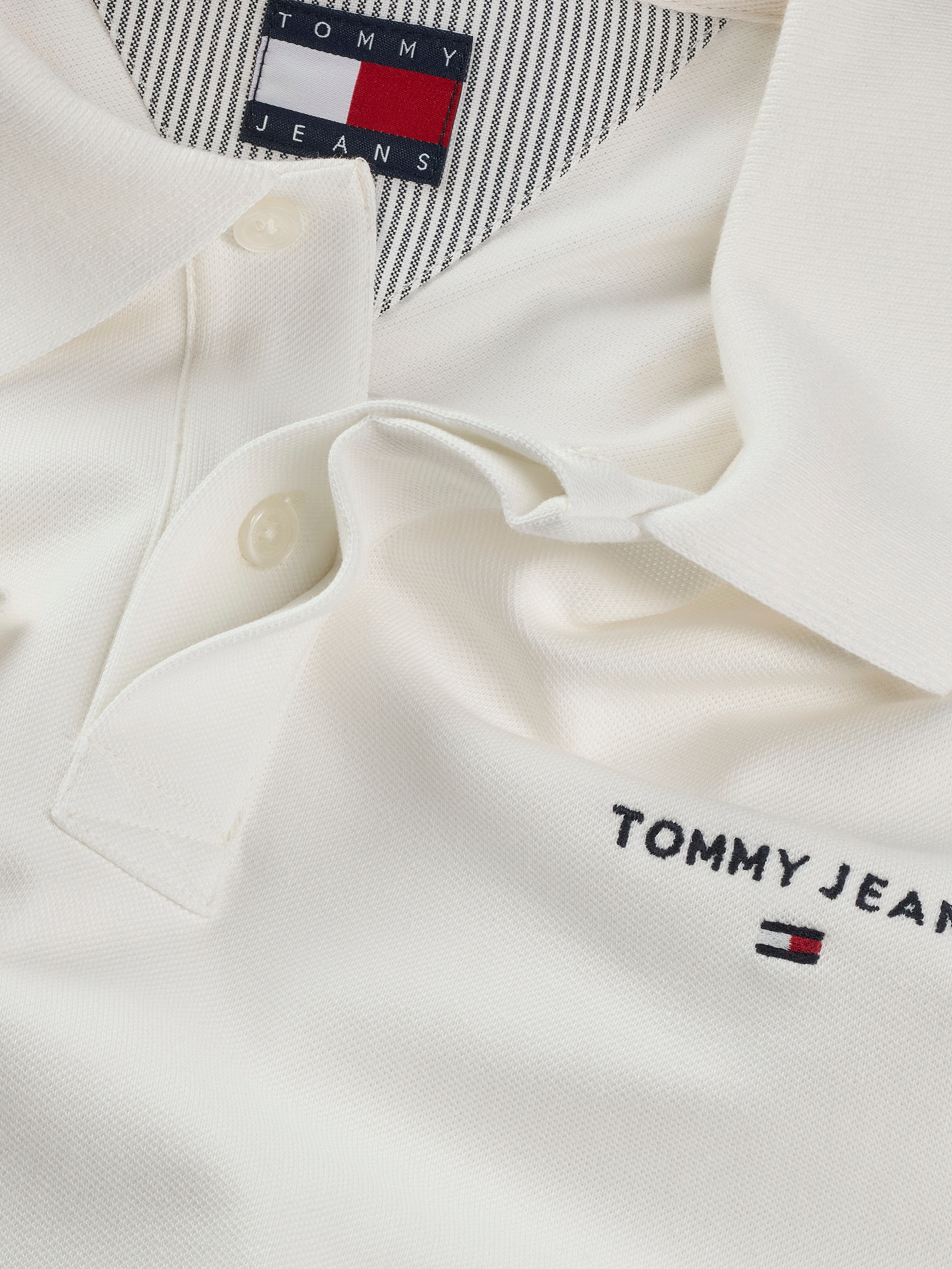 Tommy Jeans Poloshirt »TJM REG LINEAR POLO EXT«, Mit Rundhalsausschnitt